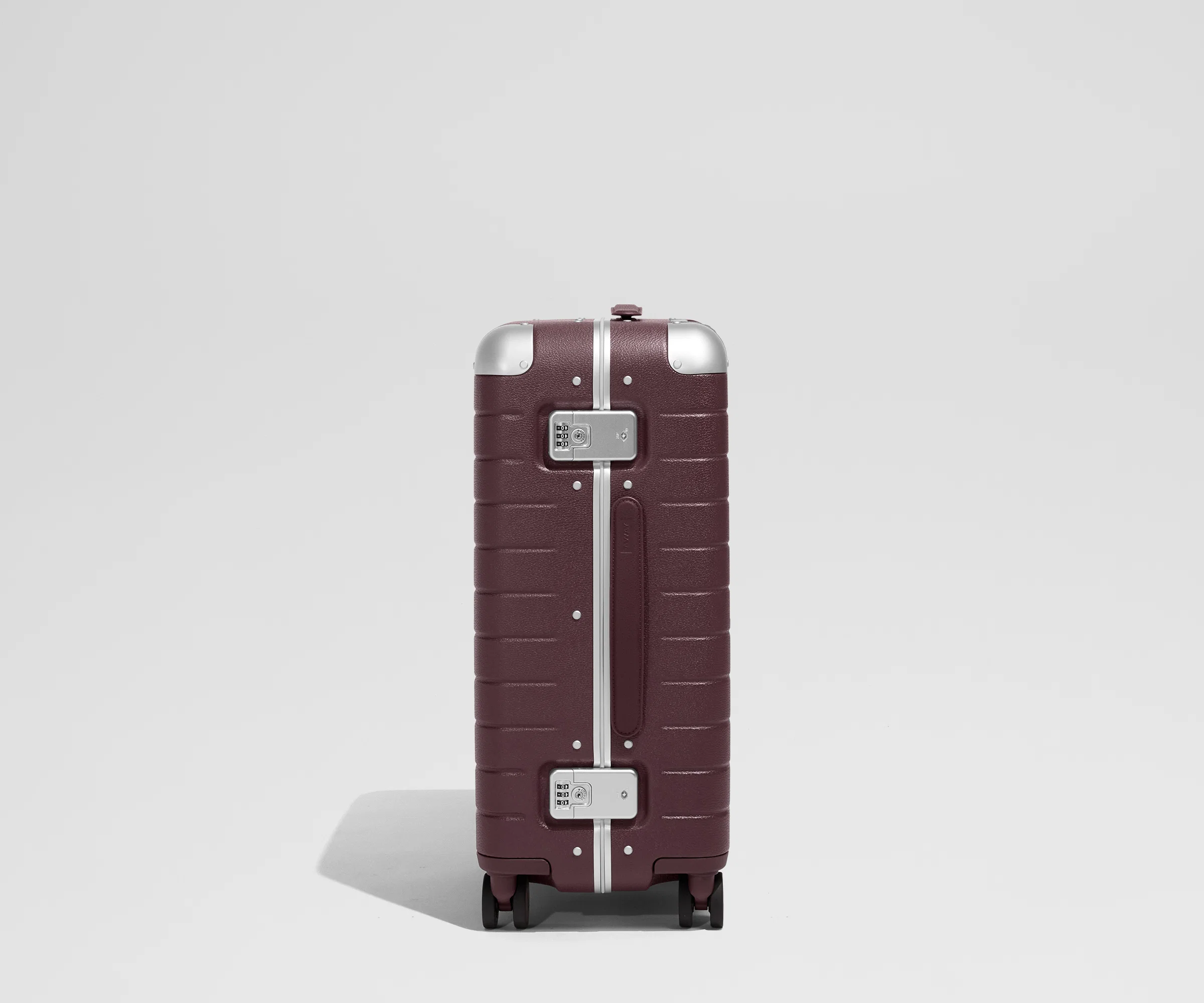 The Aluminum Edge Bigger Carry-On in Oxblood Red - Image 3