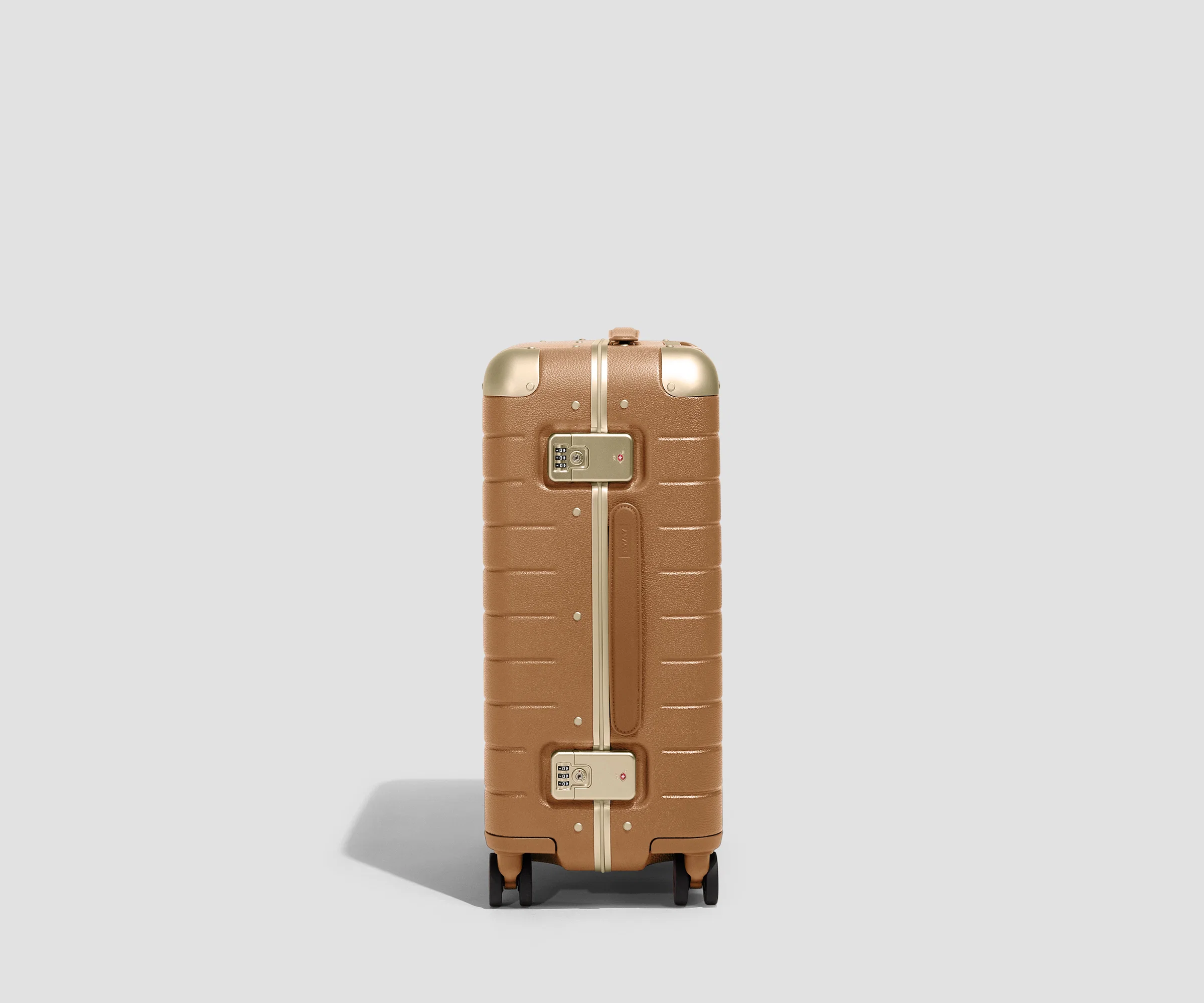 The Aluminum Edge Carry-On in Cognac Brown - Image 3