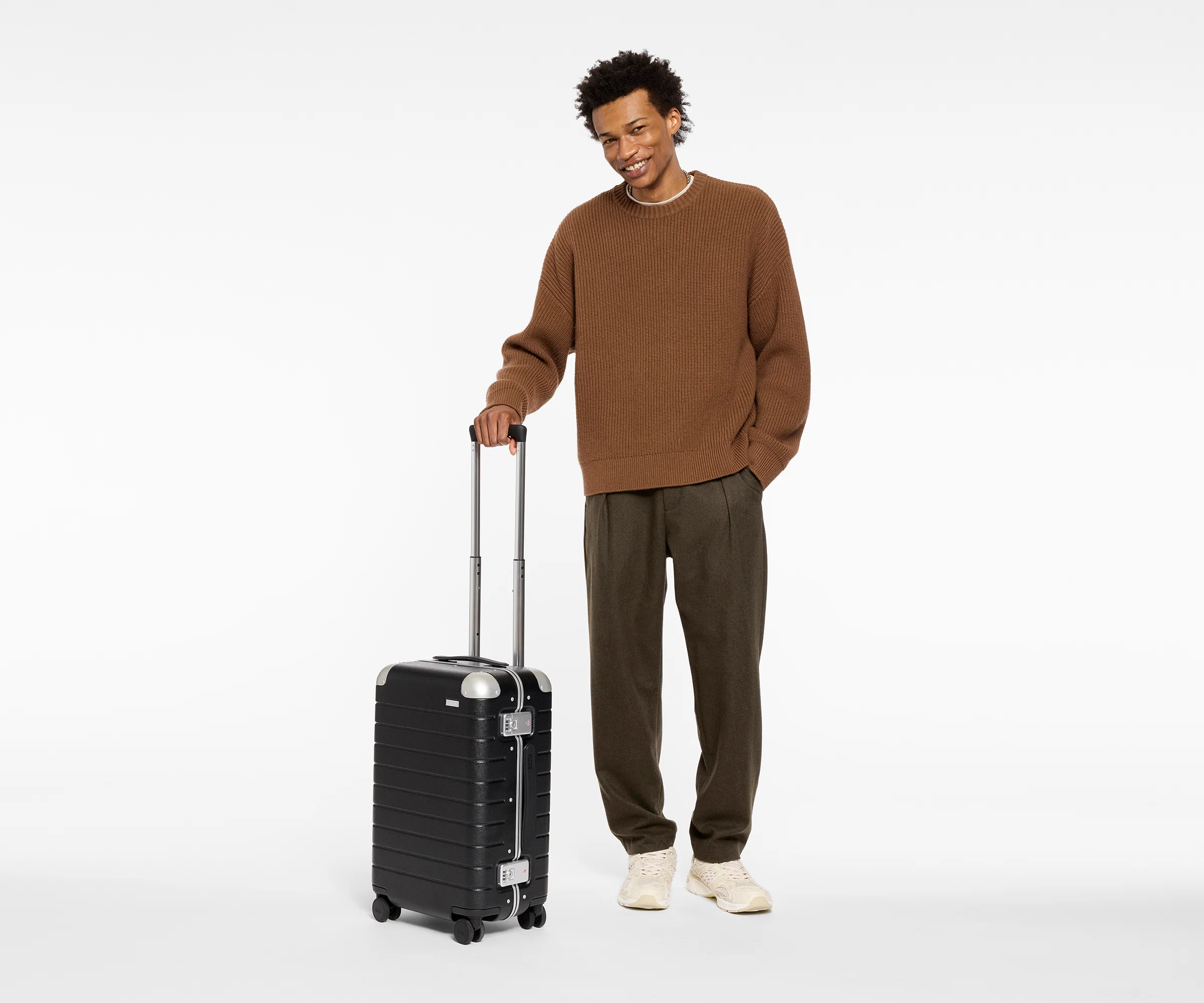 The Aluminum Edge Carry-On in Jet Black - Image 4