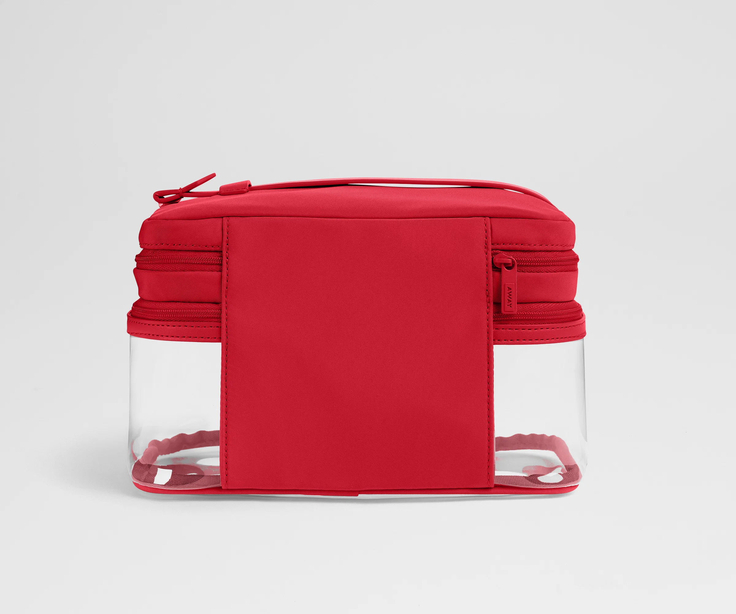 Clear Cosmetic Case in Cherry Red - Image 5