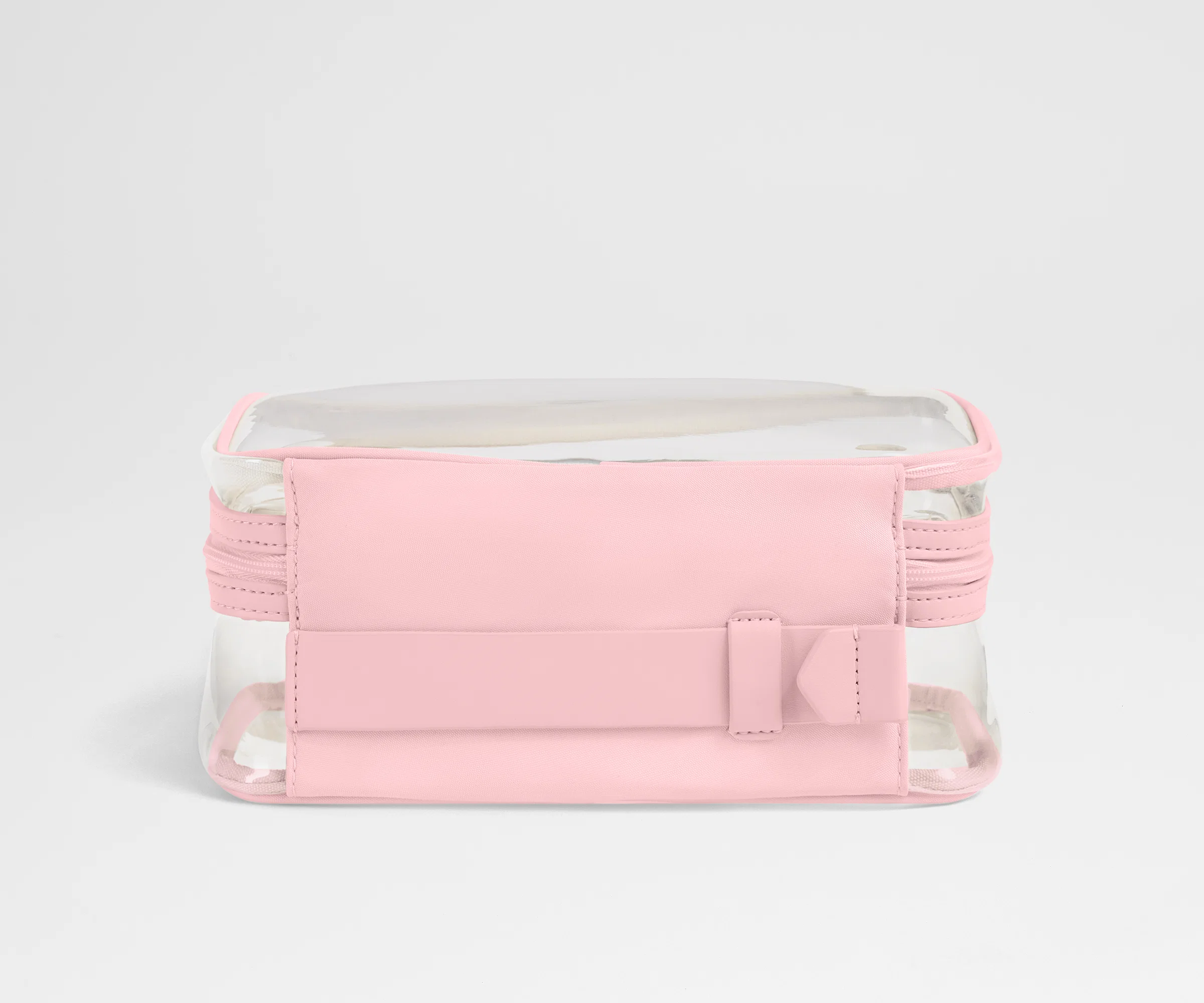 Clear Toiletry Bag in Blush Pink - Image 4