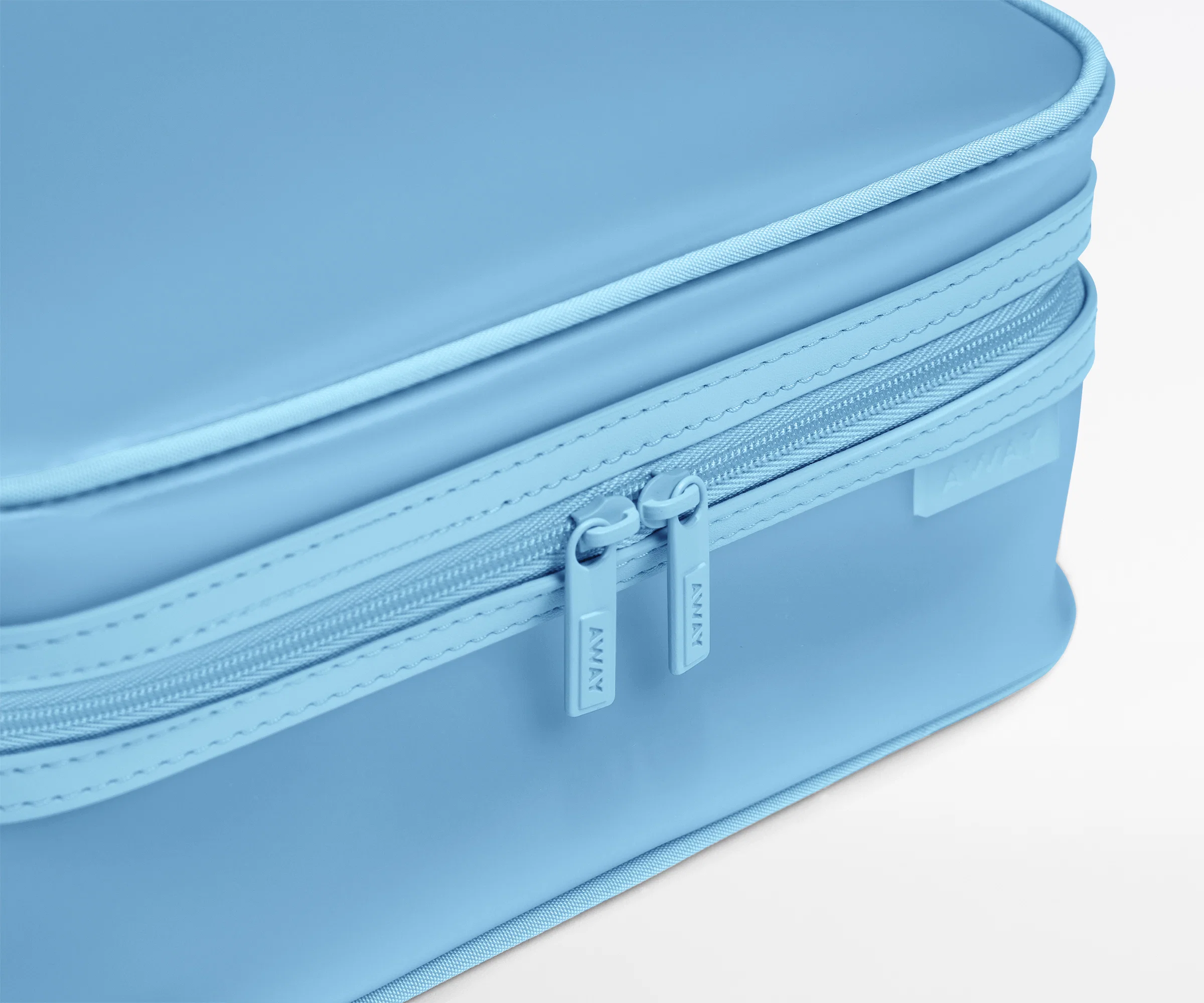 Clear Toiletry Bag in Opal Blue - Image 4