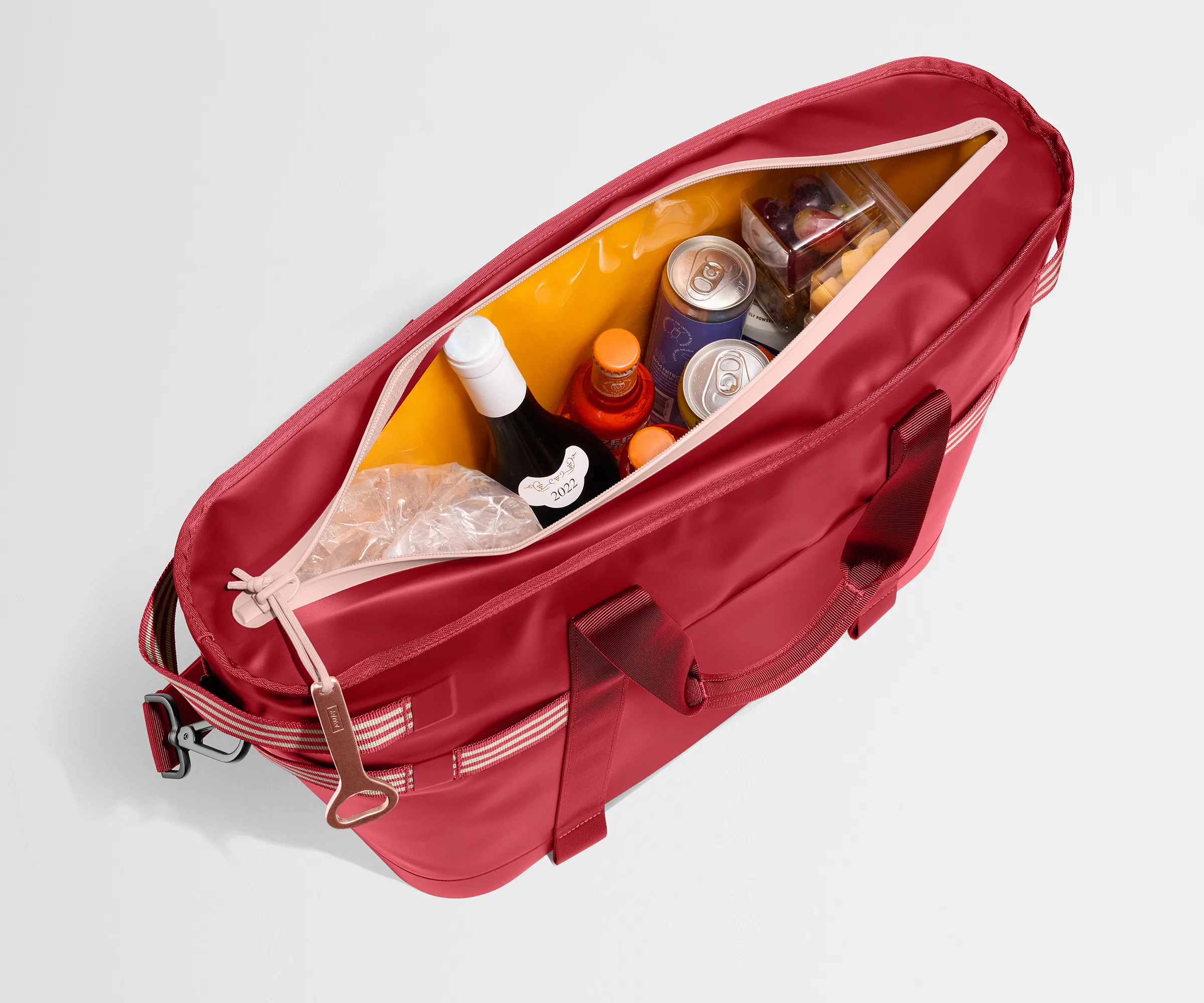 Cooler Tote in Cherry Red - Image 3
