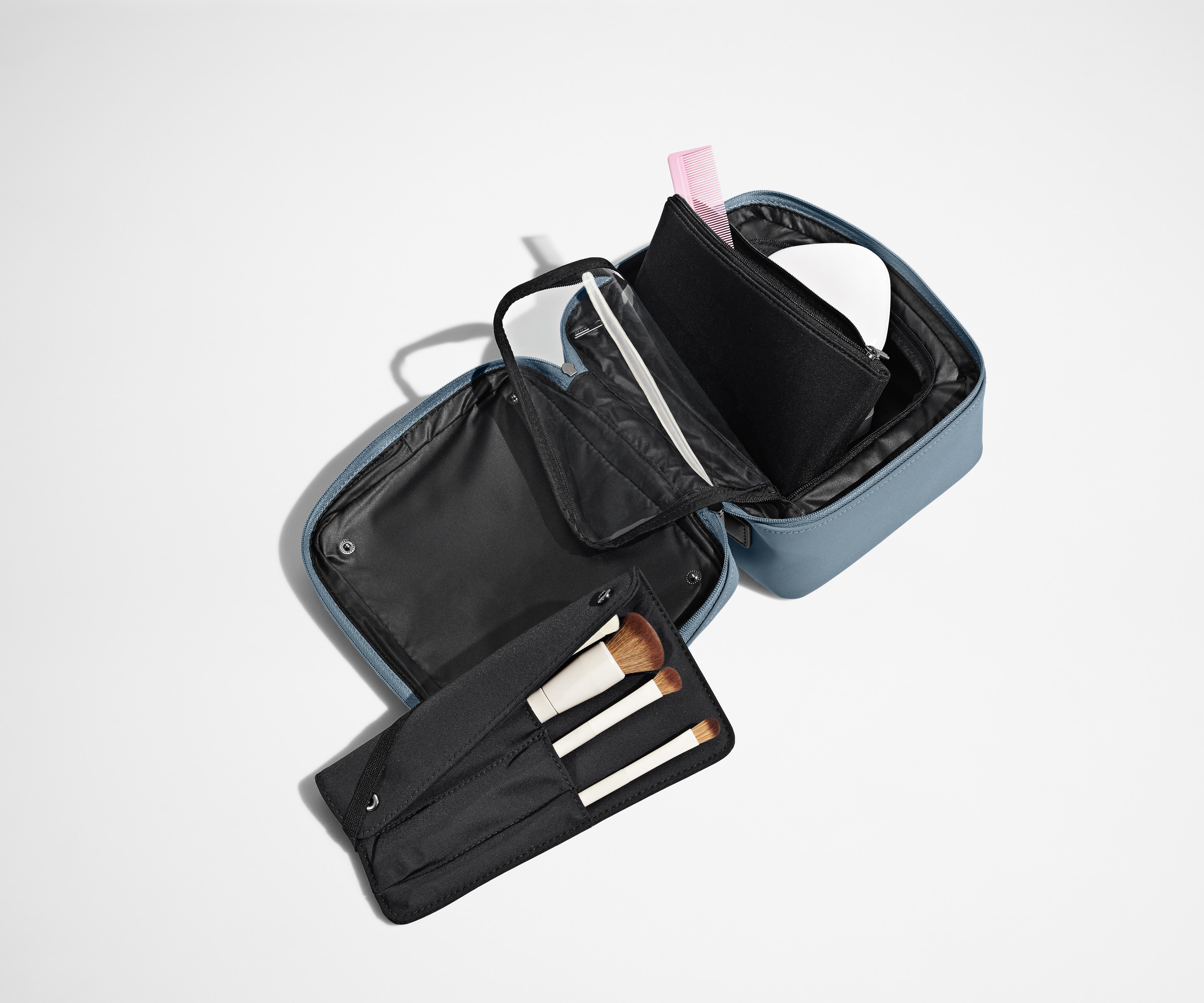 The Cosmetics Bag in Coast Blue - Image 4