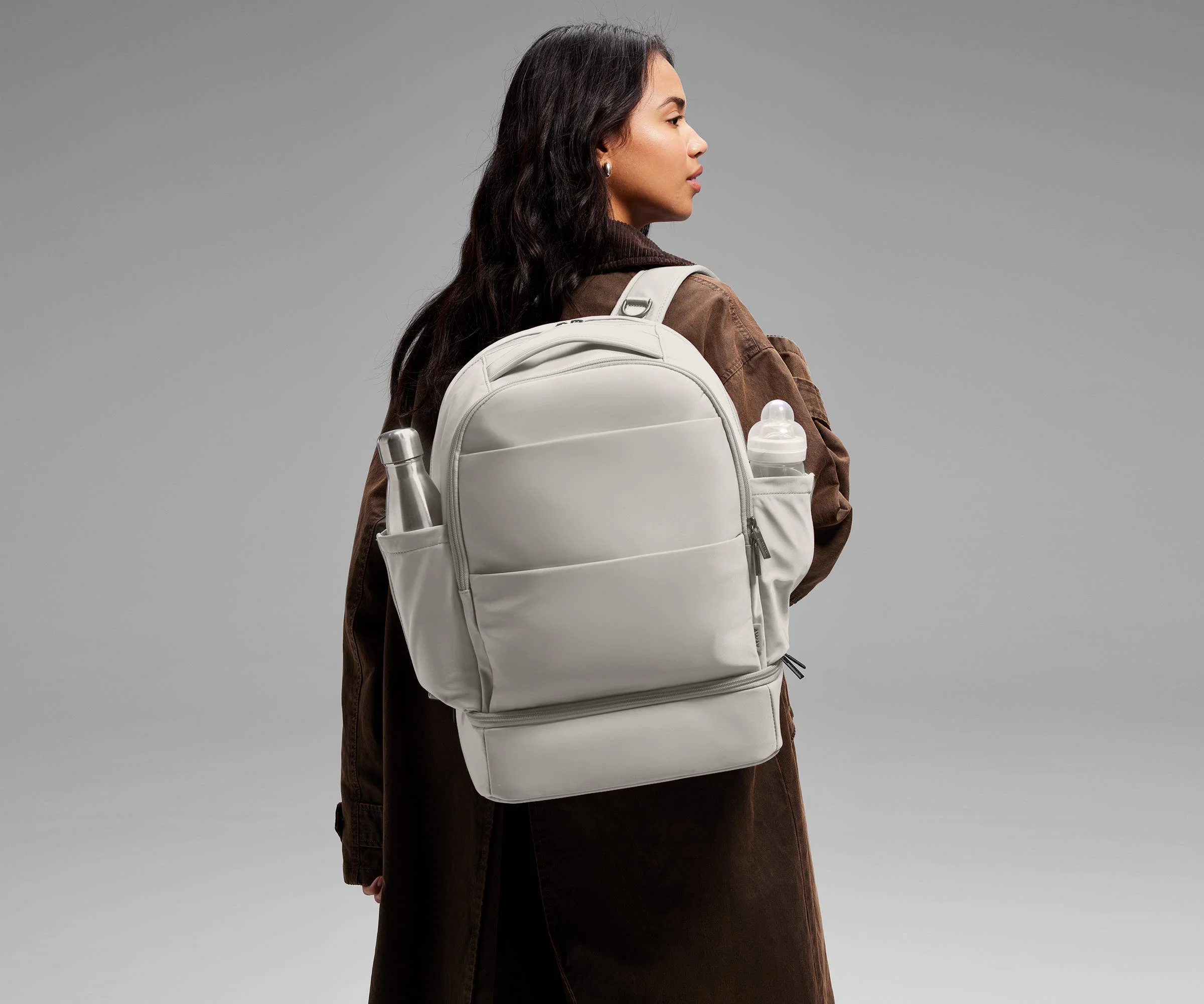 The Double Diaper Backpack in Jet Black - Image 10