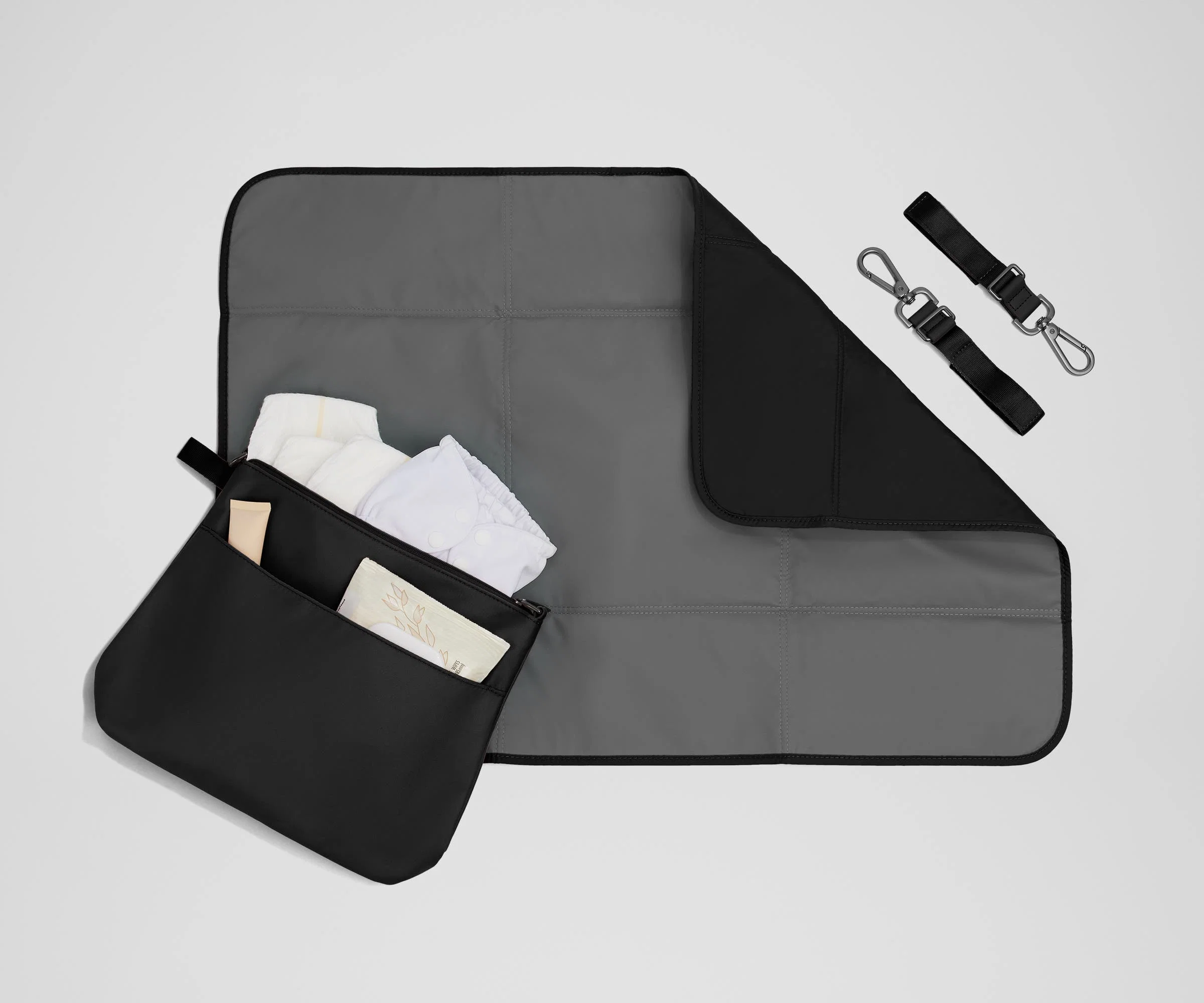 The Double Diaper Backpack in Jet Black - Image 9