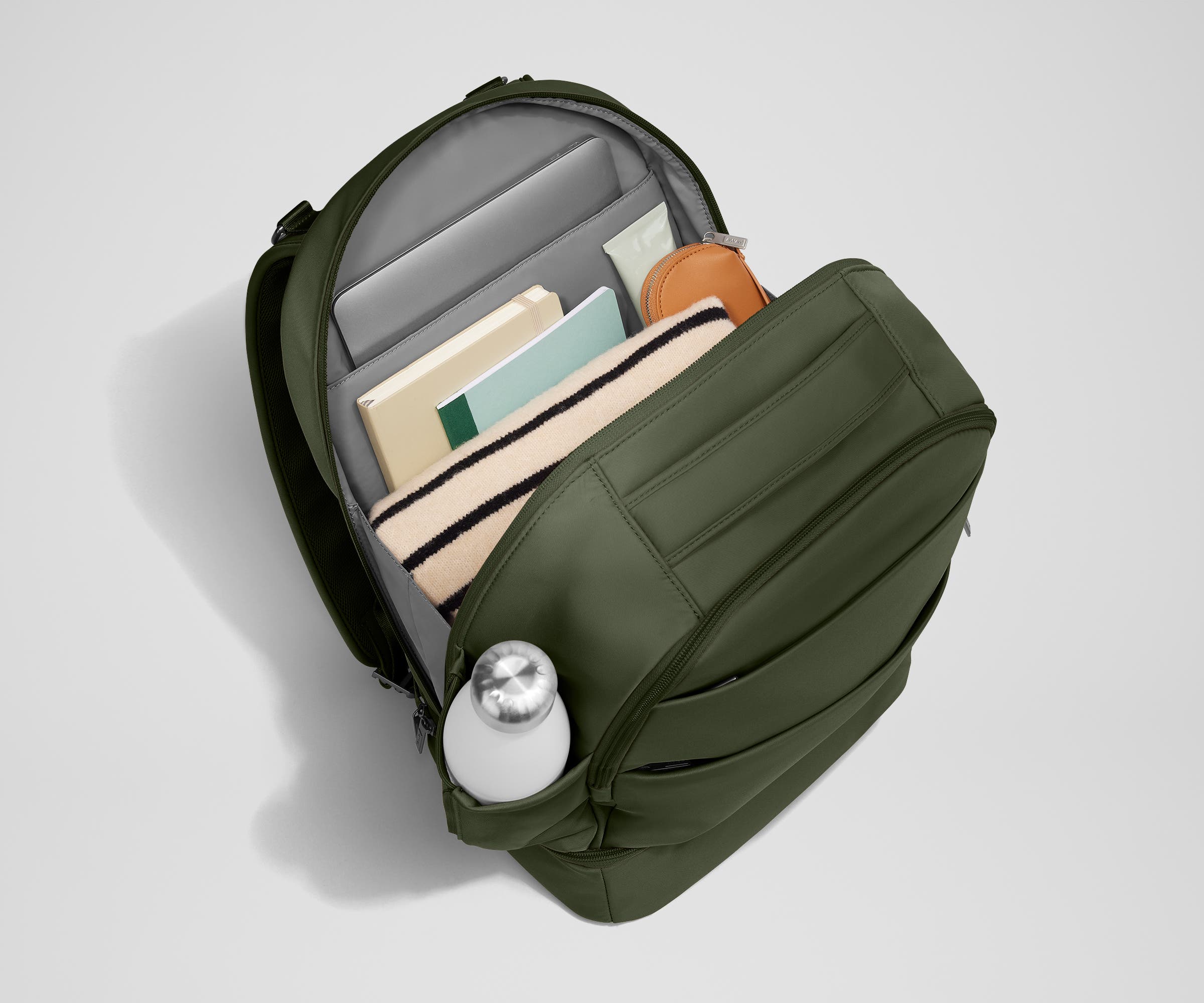 The Double Diaper Backpack in Olive Green - Image 5