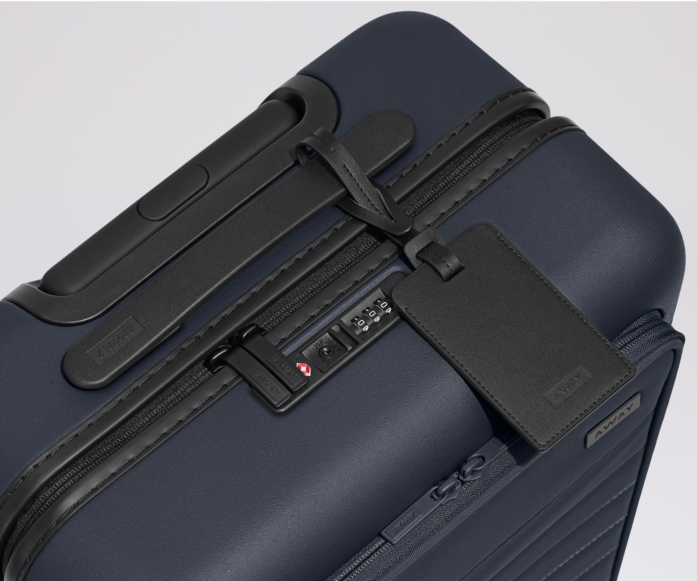 The Executive Bigger Carry-On in Navy Blue - Image 13