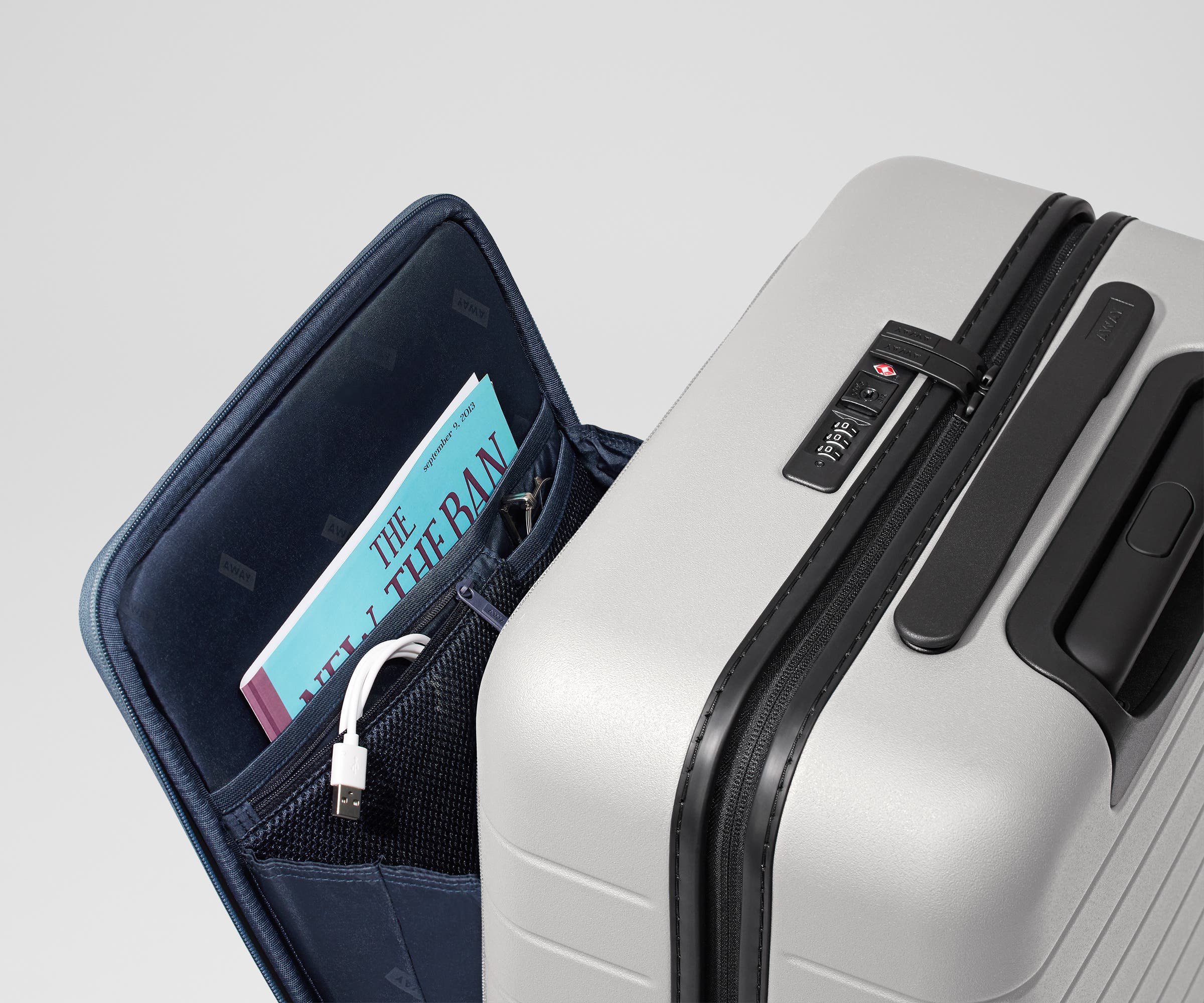 The Executive Carry-On in Cloud Gray - Image 6