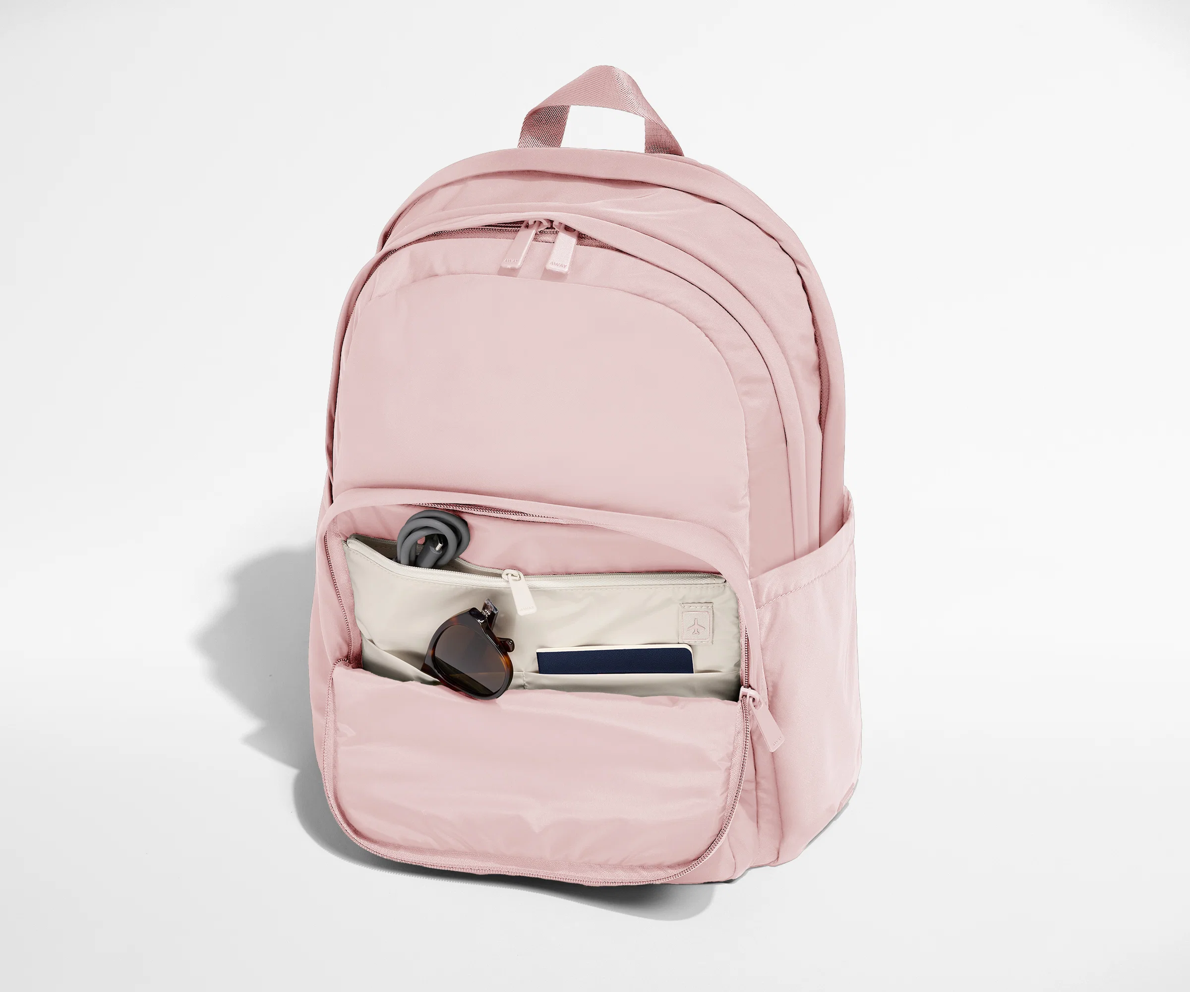 Large Featherlight Backpack in Blush Pink - Image 5