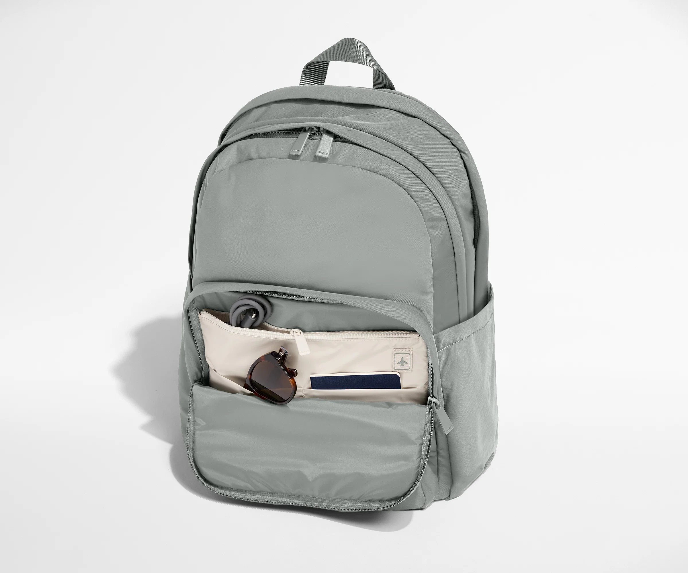 Large Featherlight Backpack in Nordic Gray - Image 5