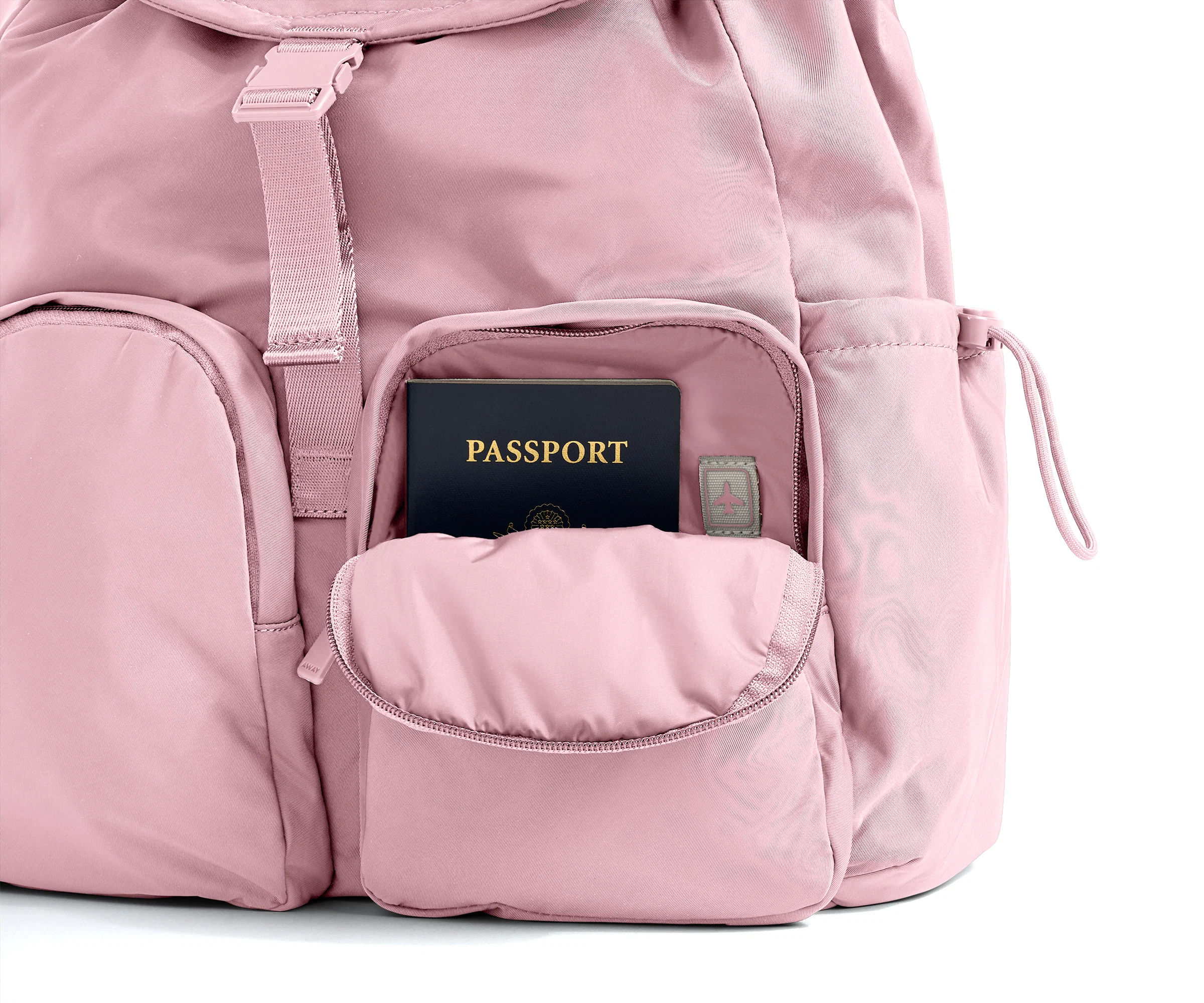 Featherlight Cargo Backpack in Glacial Pink - Image 5