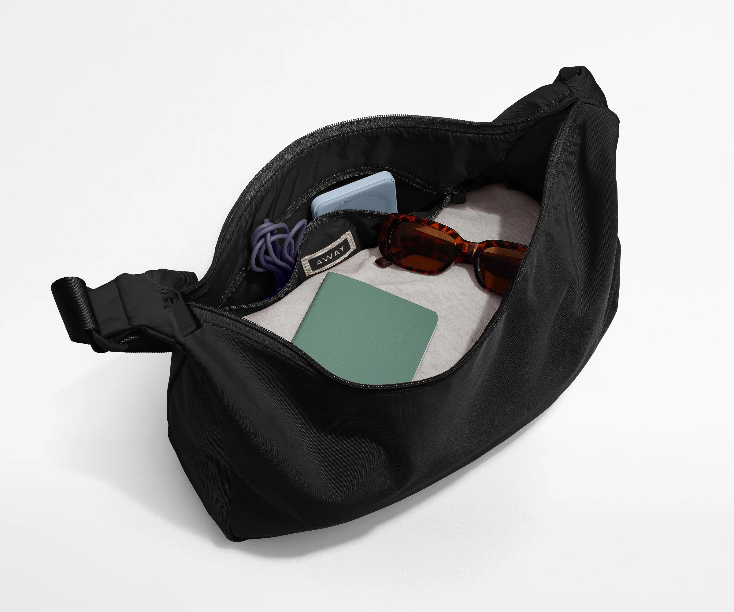 Featherlight Crossbody in Jet Black - Image 3