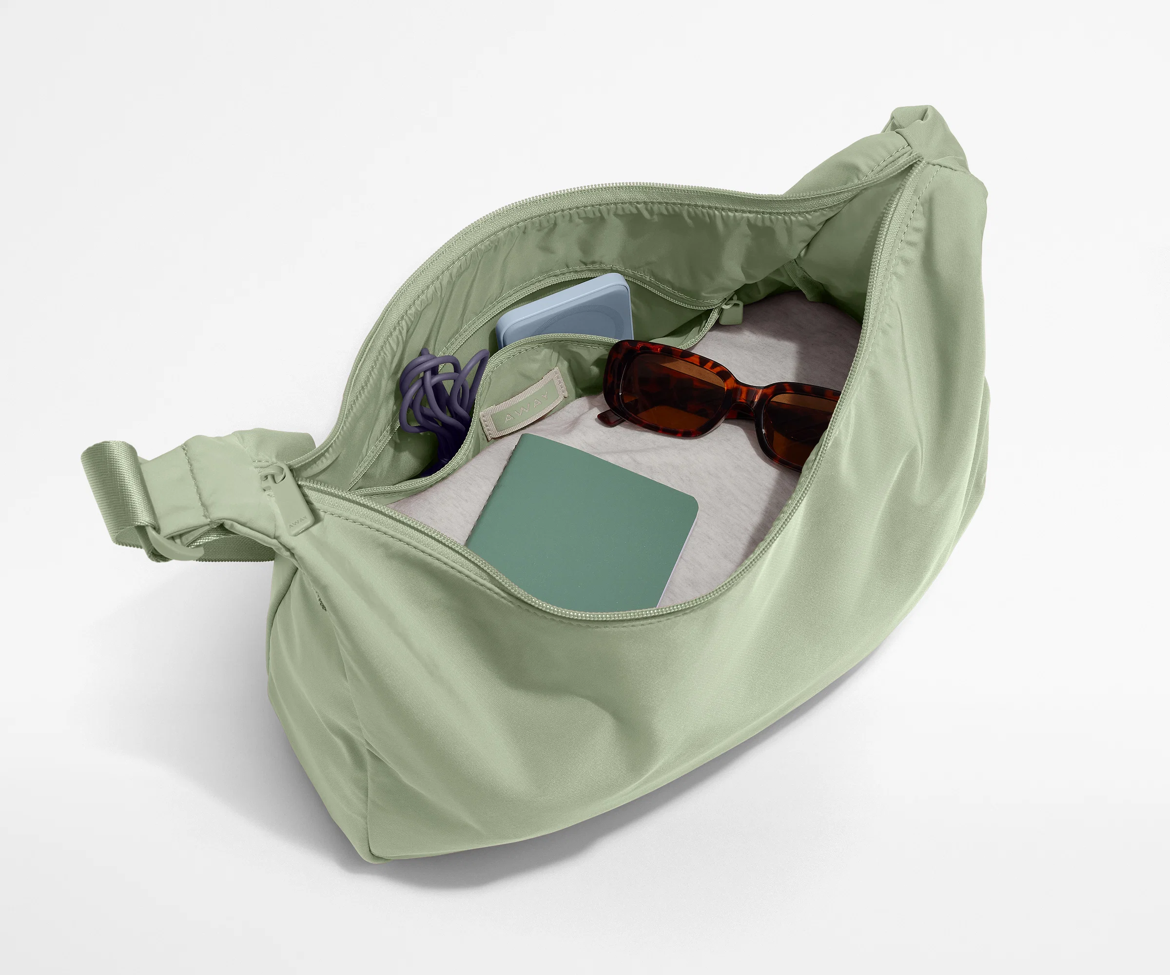 Featherlight Crossbody in Sage Green - Image 3