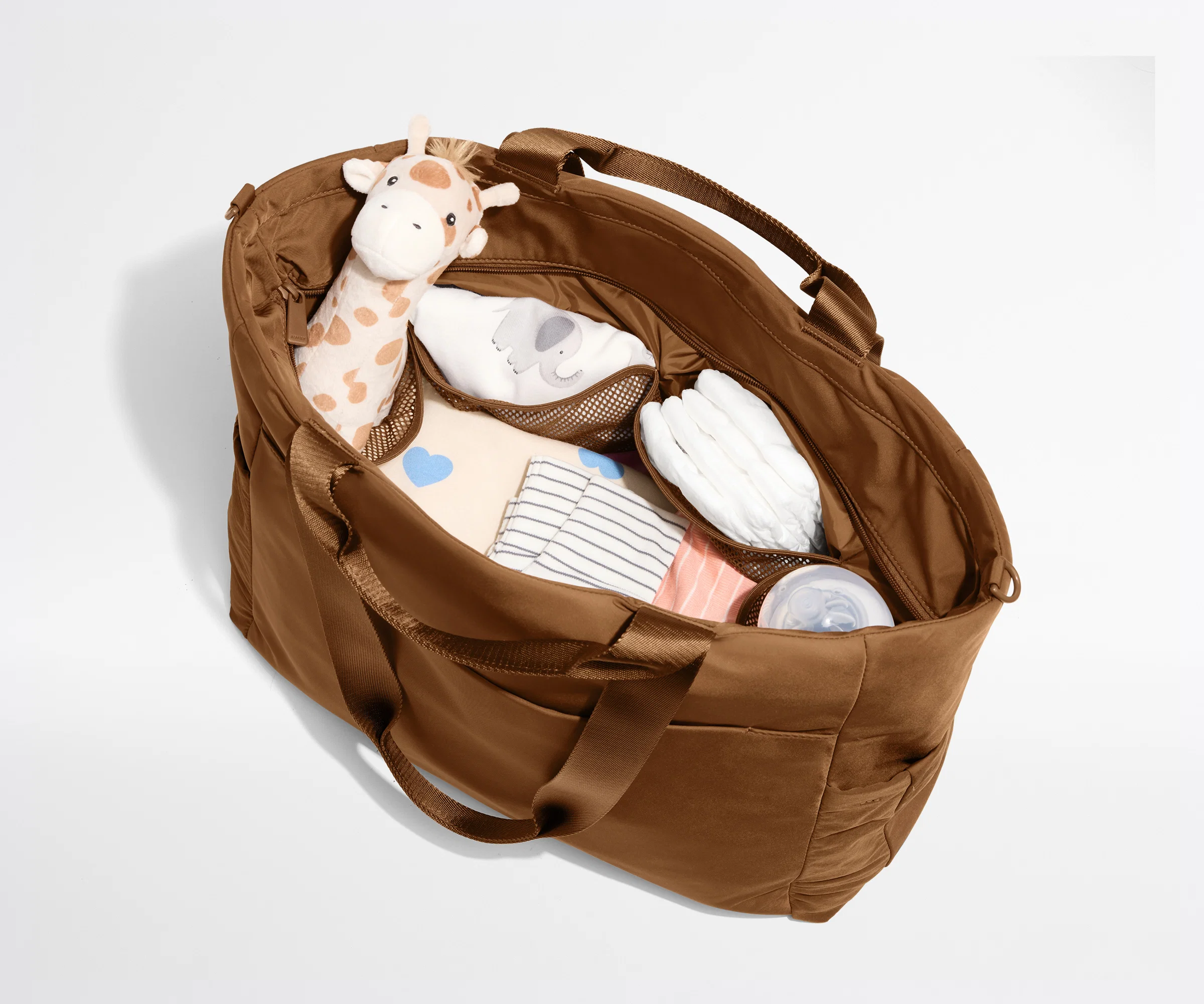 Featherlight Diaper Tote in Amaro Brown - Image 5