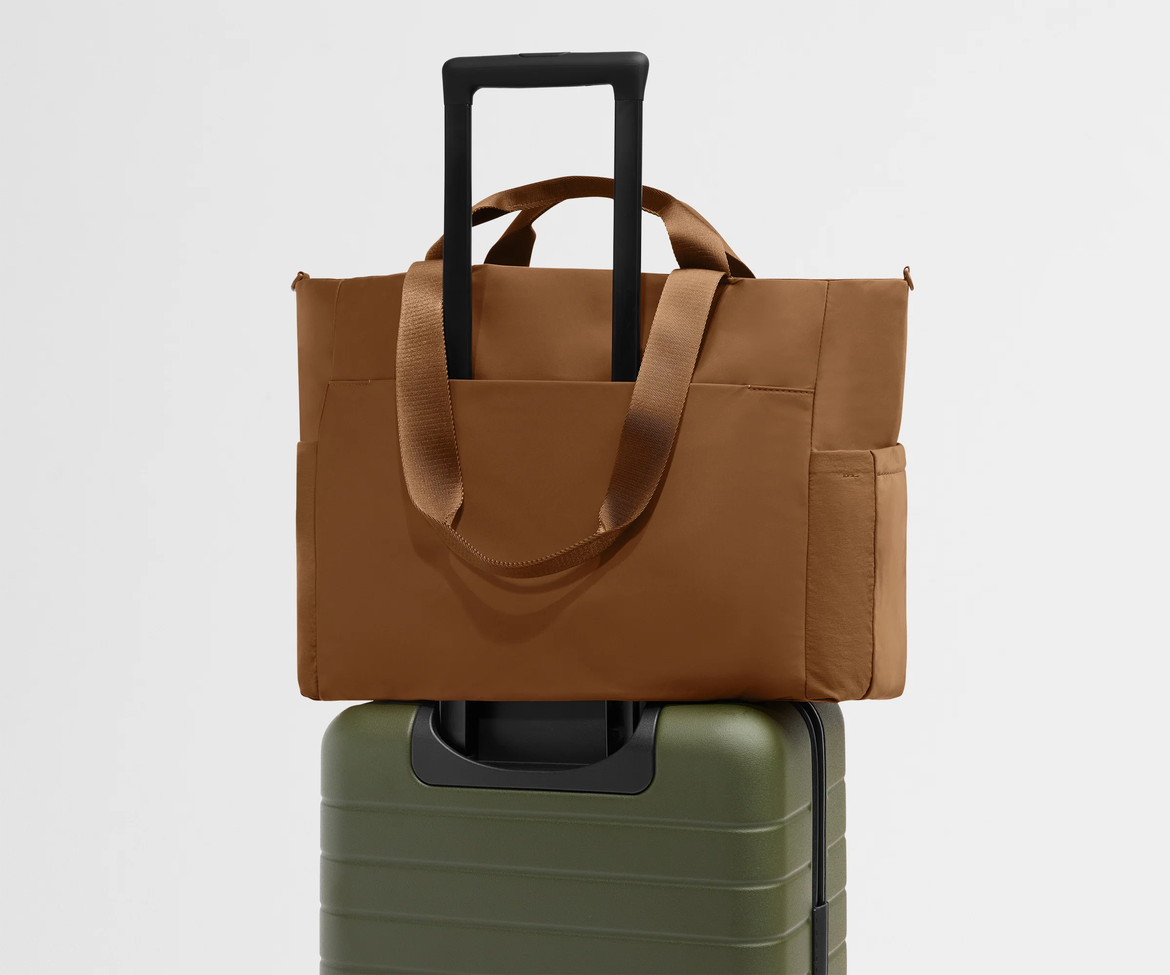Featherlight Diaper Tote in Amaro Brown - Image 9