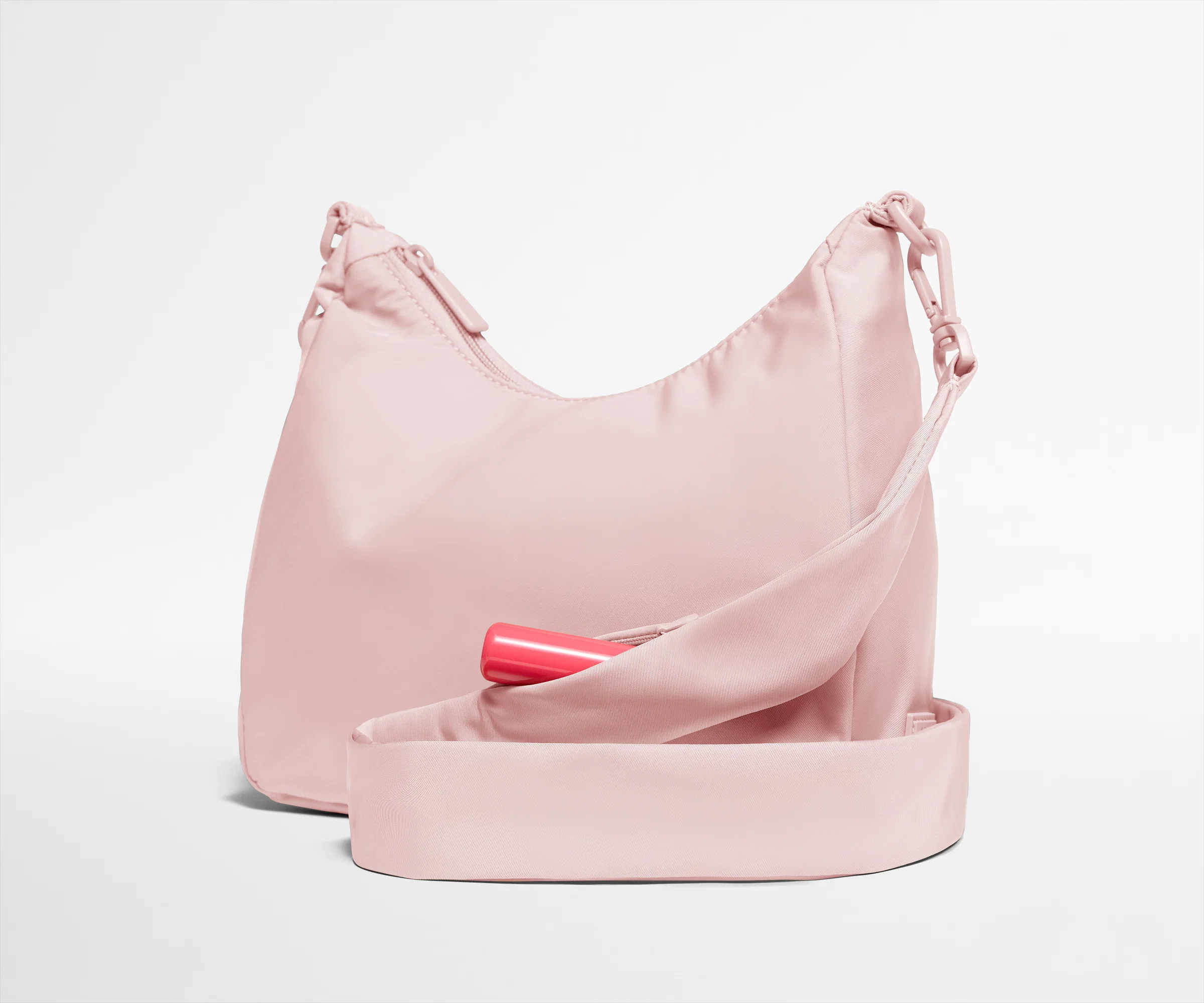 Featherlight Duo Crossbody in Blush Pink - Image 7