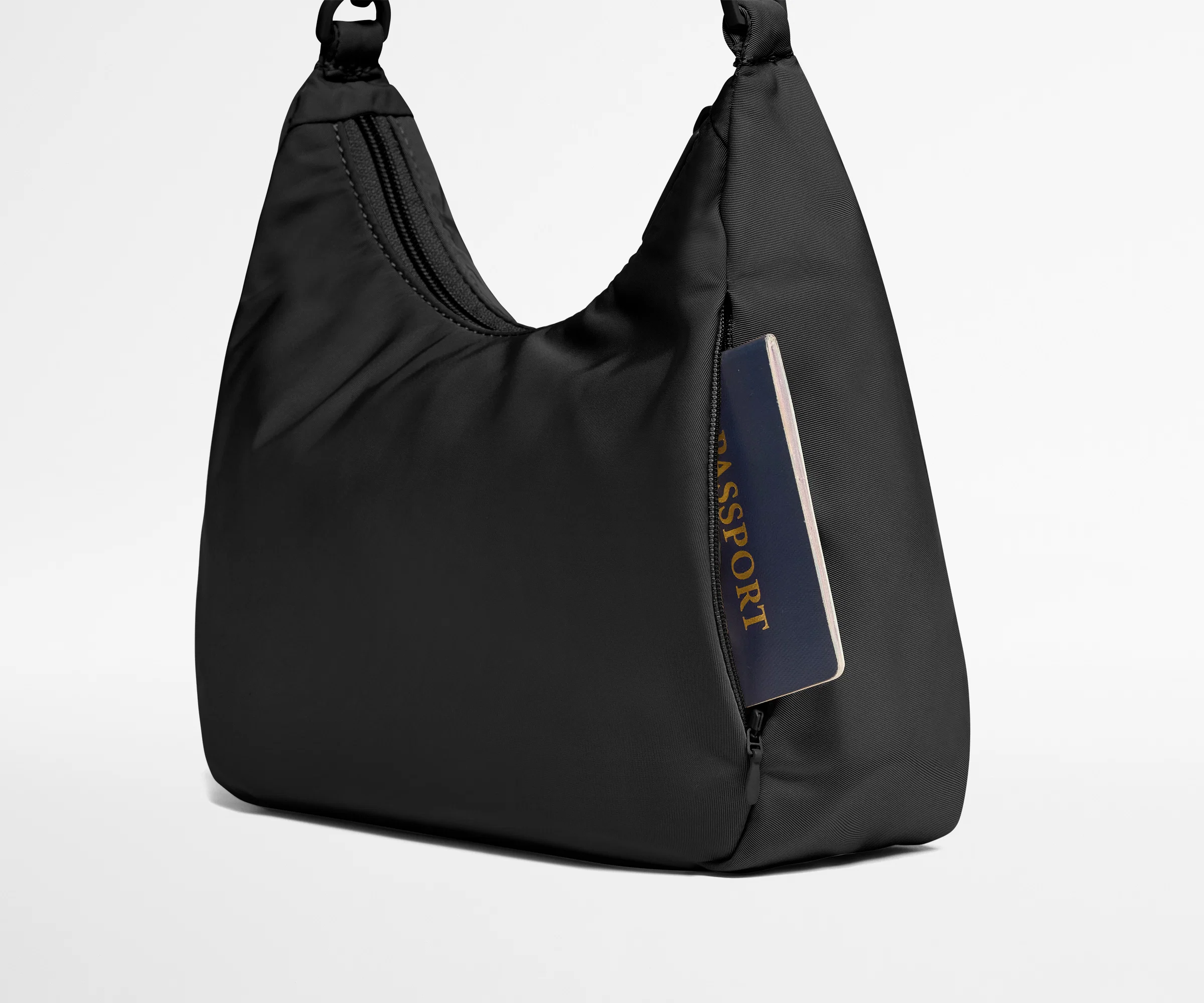 Featherlight Duo Crossbody in Jet Black - Image 5