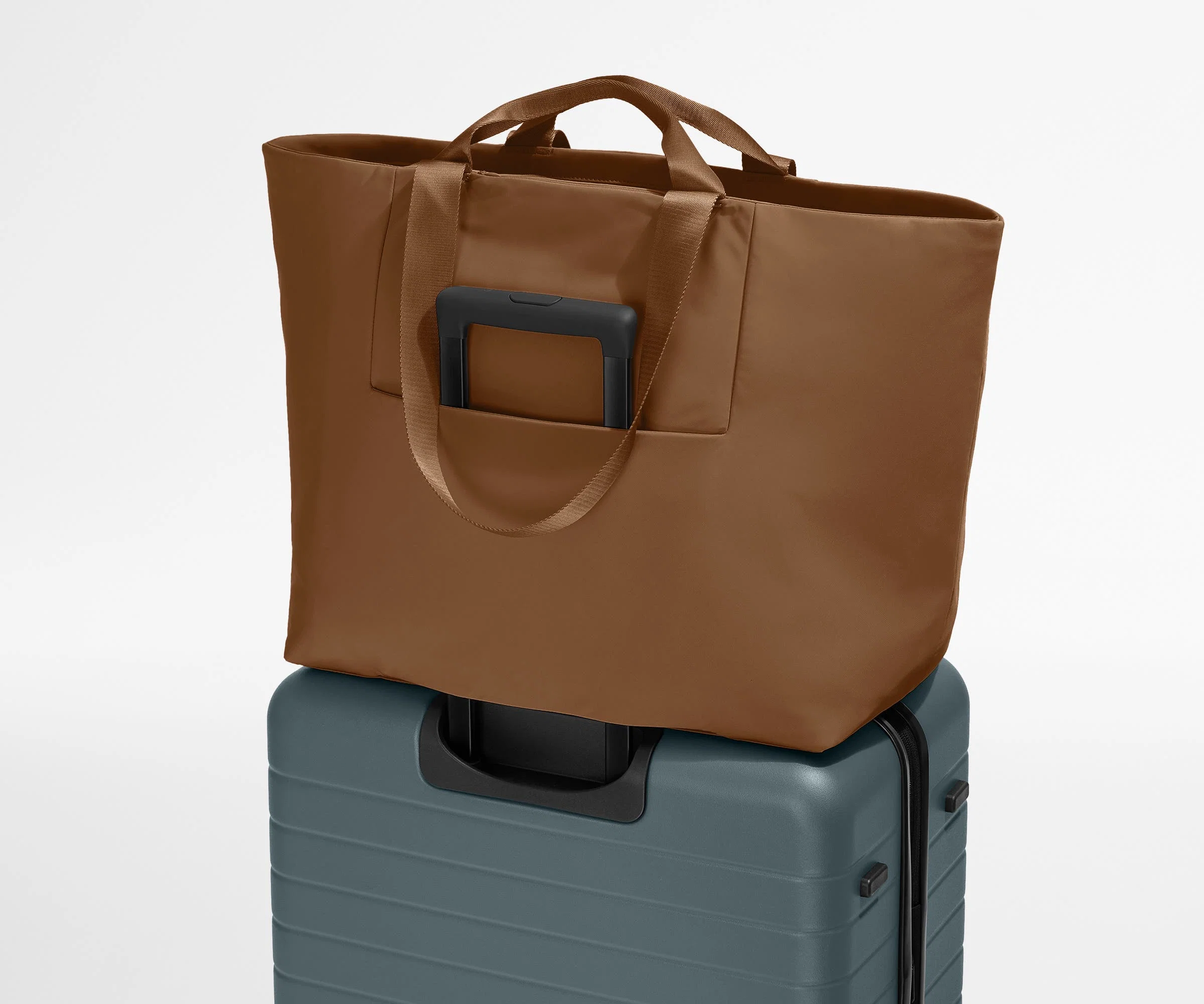 Large Featherlight Tote in Amaro Brown - Image 10