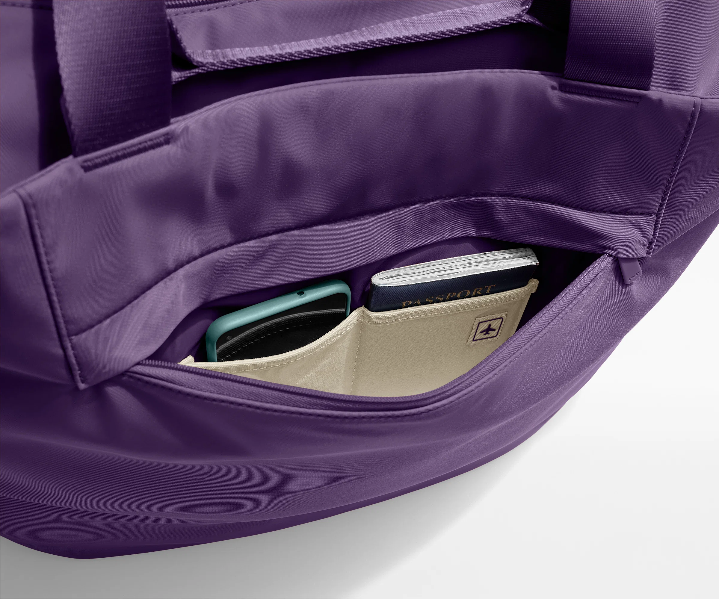 Large Featherlight Tote in Misty Purple - Image 7