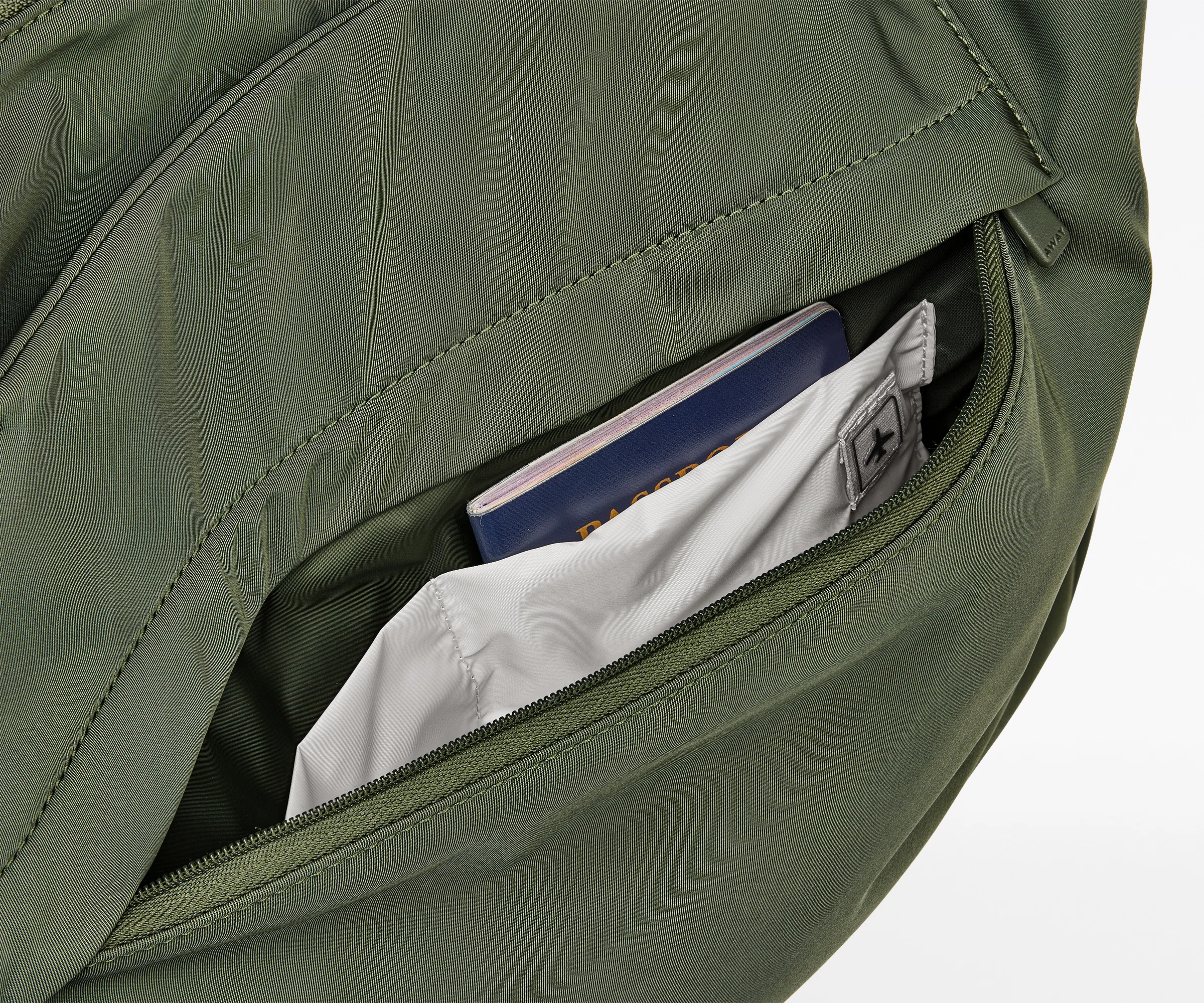 Featherlight Tote in Olive Green - Image 5