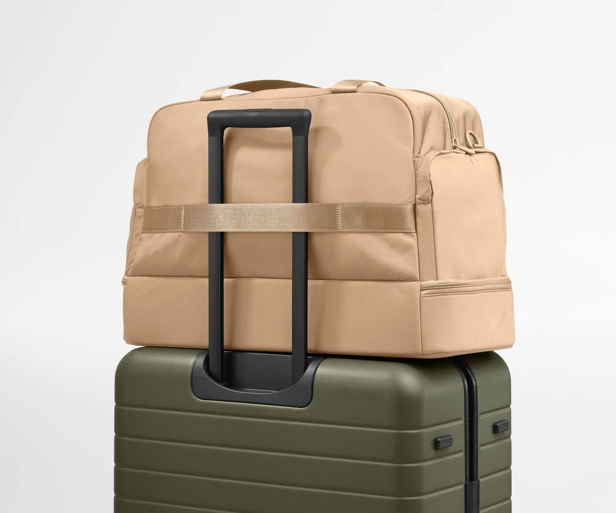 Featherlight Weekender in Camel Brown - Image 10