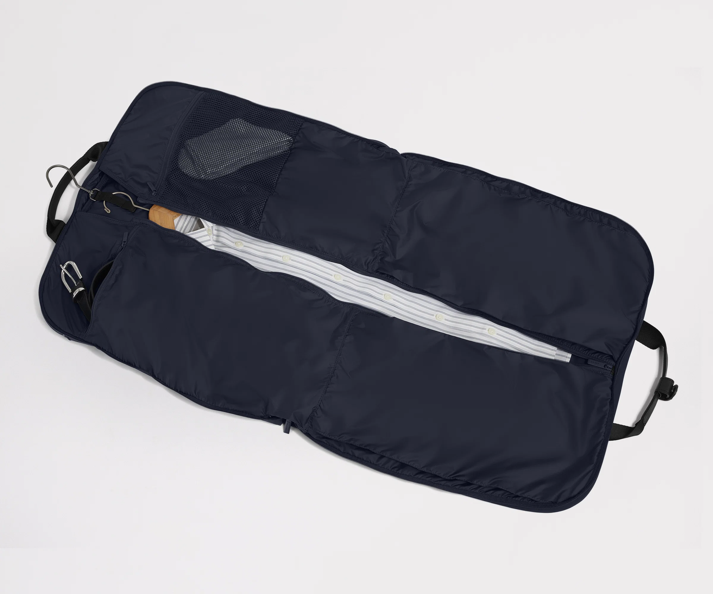 Garment Bag in Navy Blue - Image 2