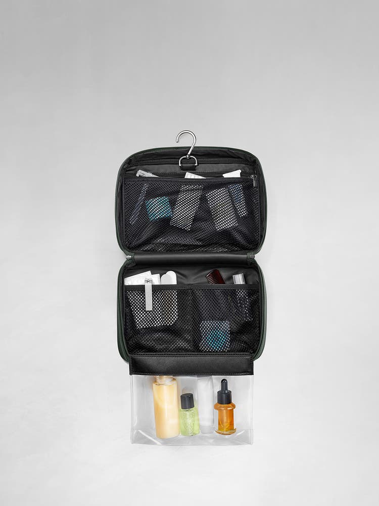 The Hanging Toiletry Bag in Green - Image 8