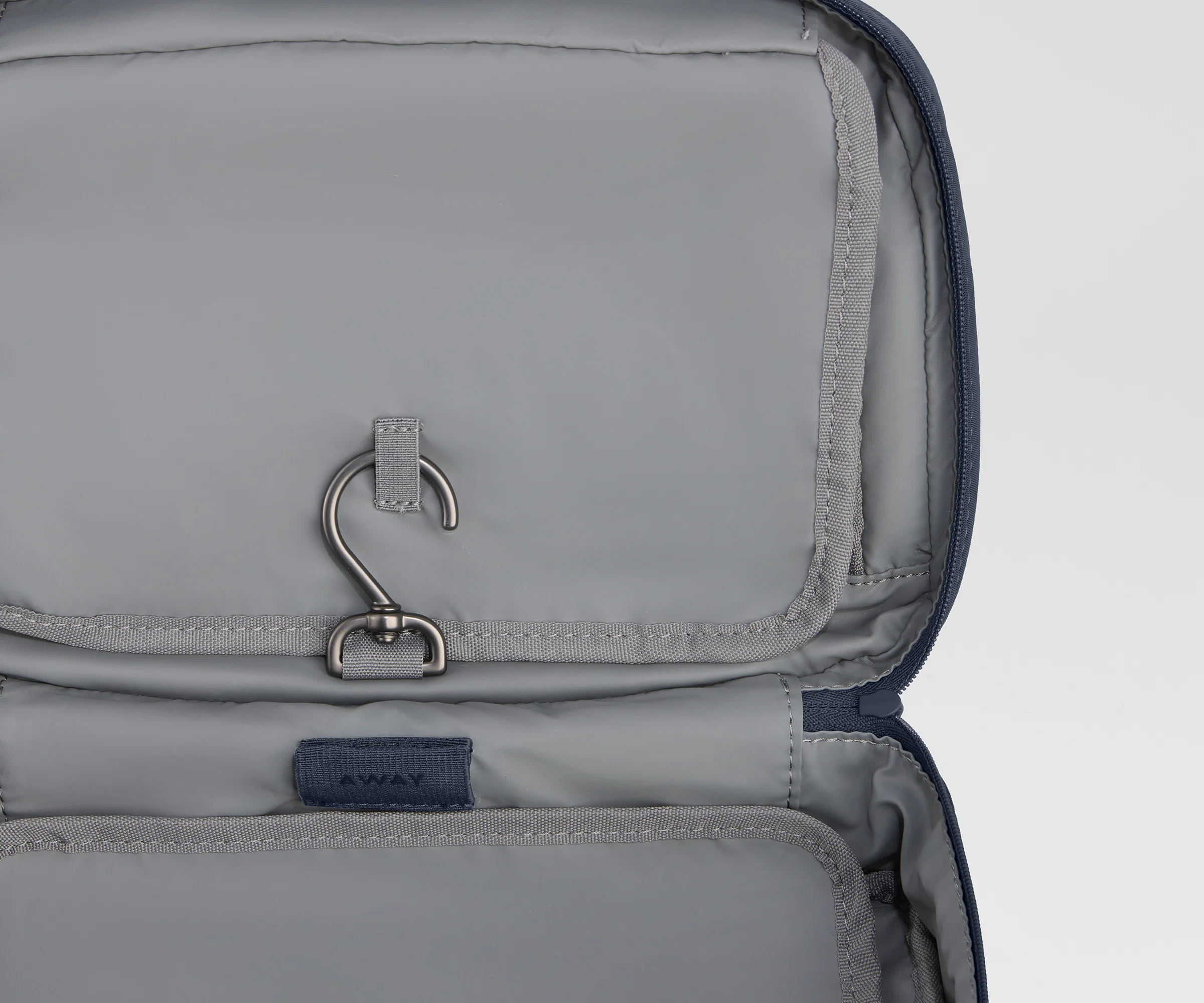 Hanging Toiletry Bag in Navy Blue - Image 3