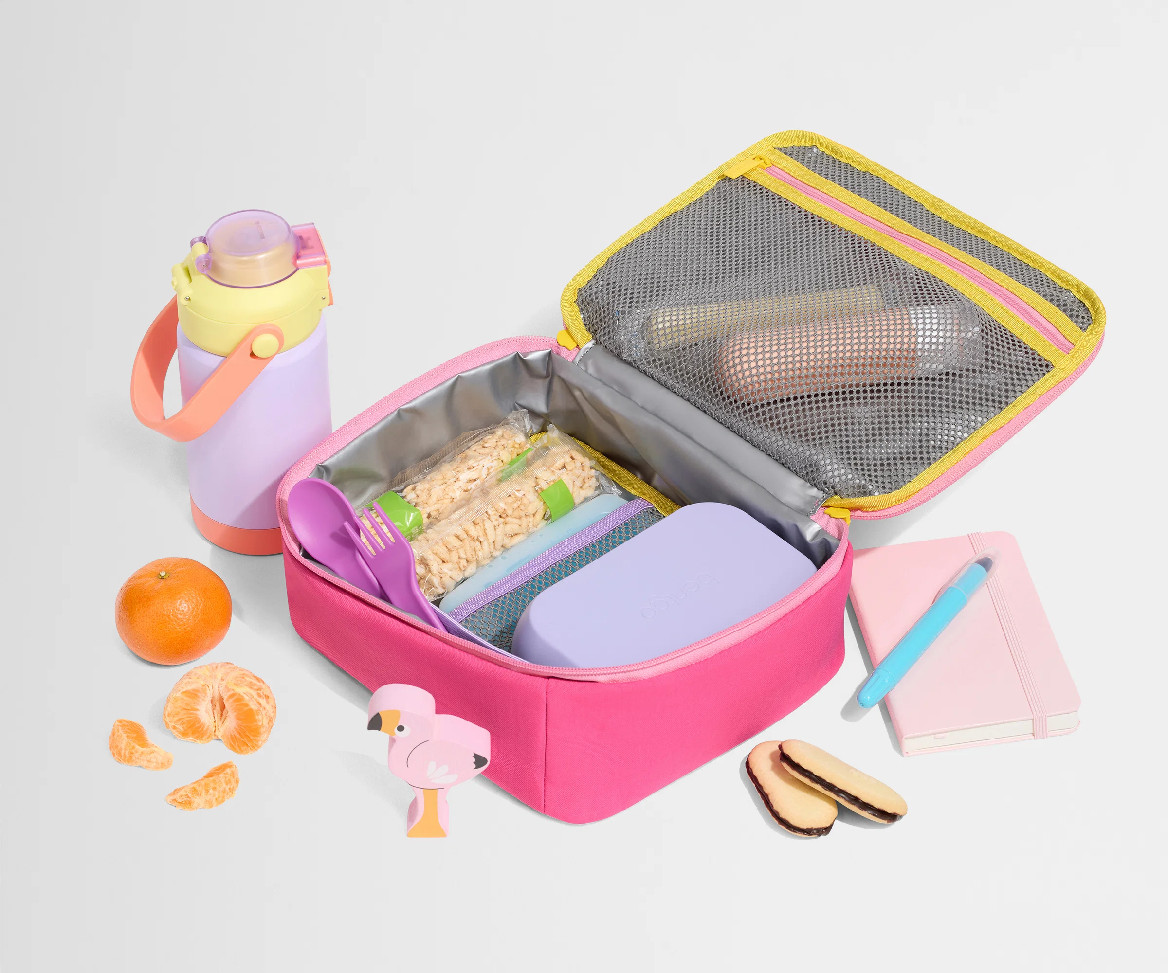 Kids Lunch Box in Cotton Candy Pink - Image 4