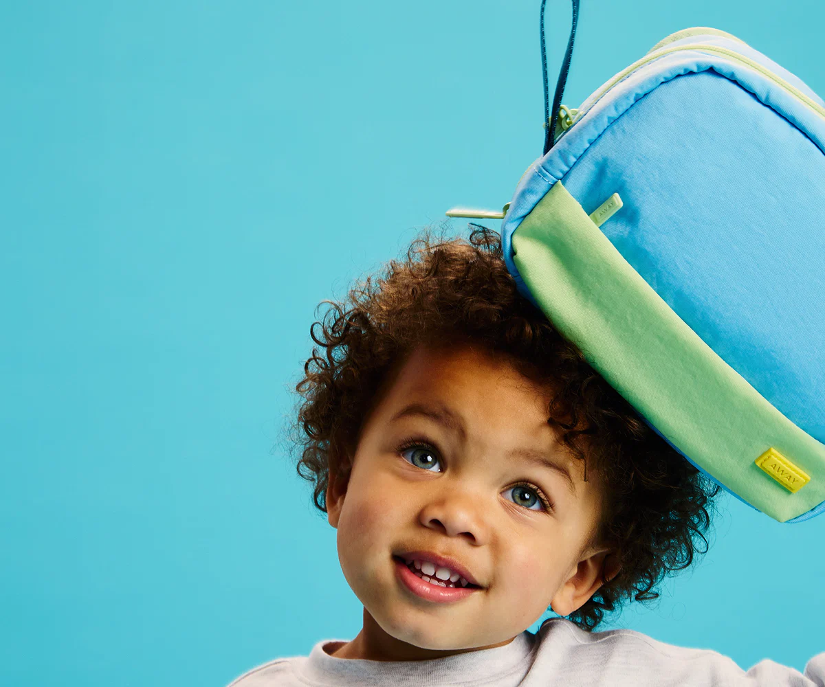 Kids Toiletry Bag in Dragonfly Blue - Image 5