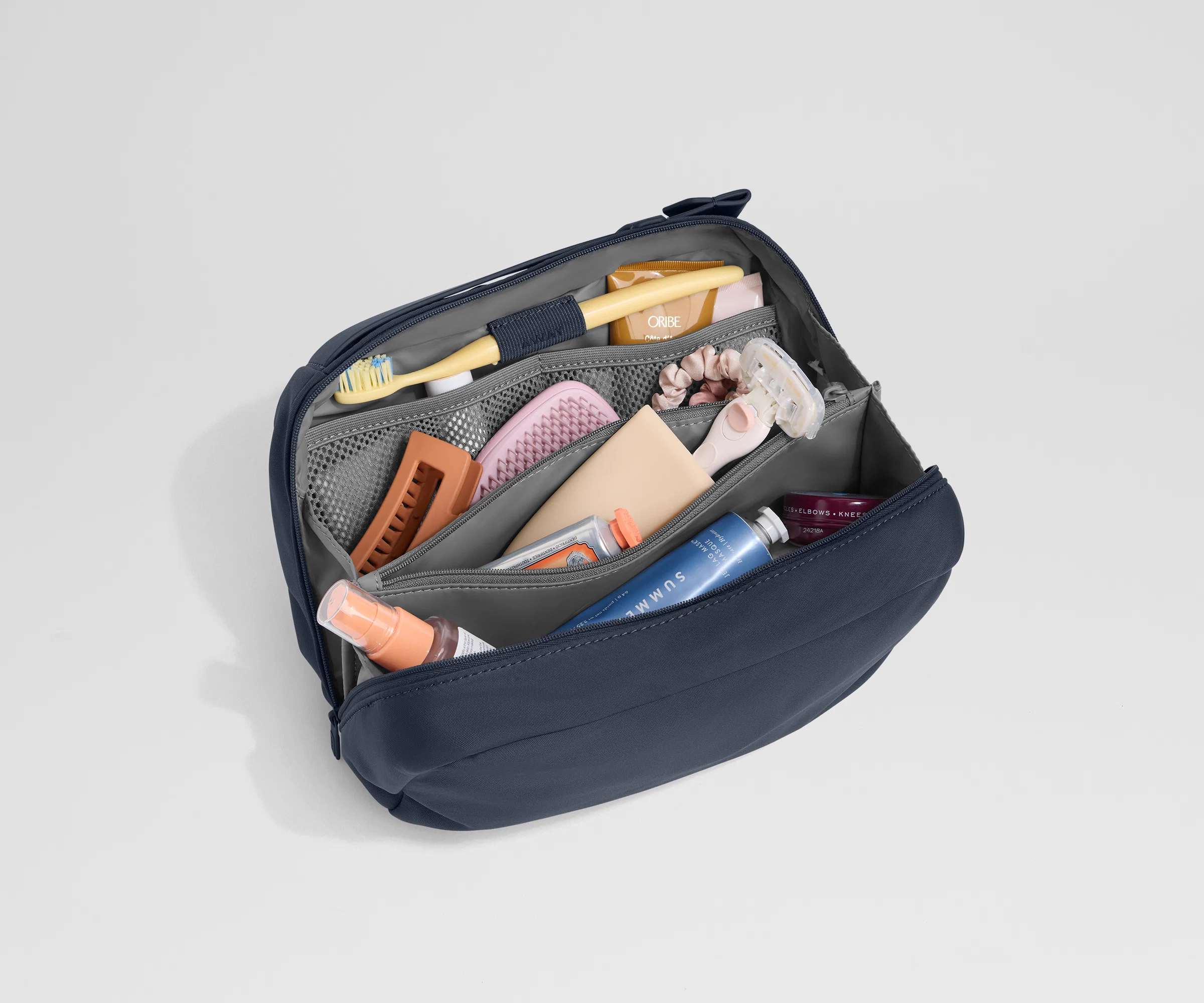 Large Toiletry Bag in Navy Blue - Image 2