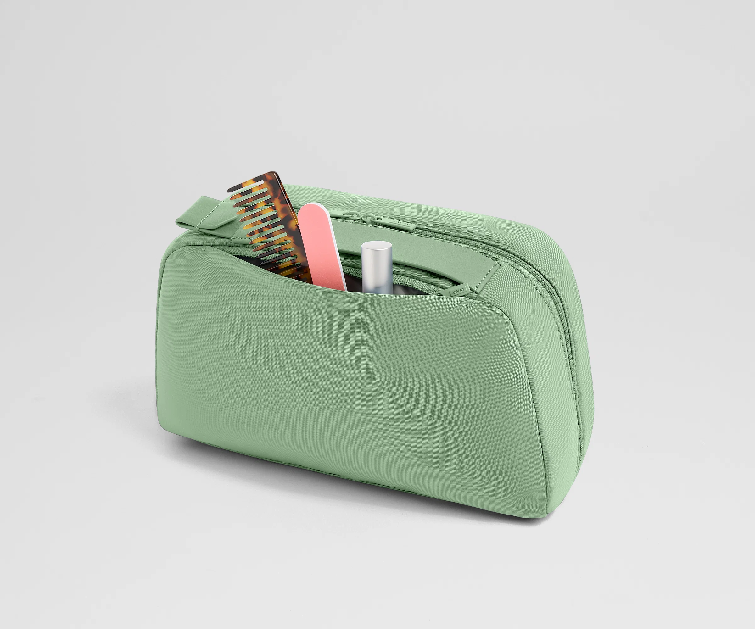 Large Toiletry Bag in Sea Green - Image 5