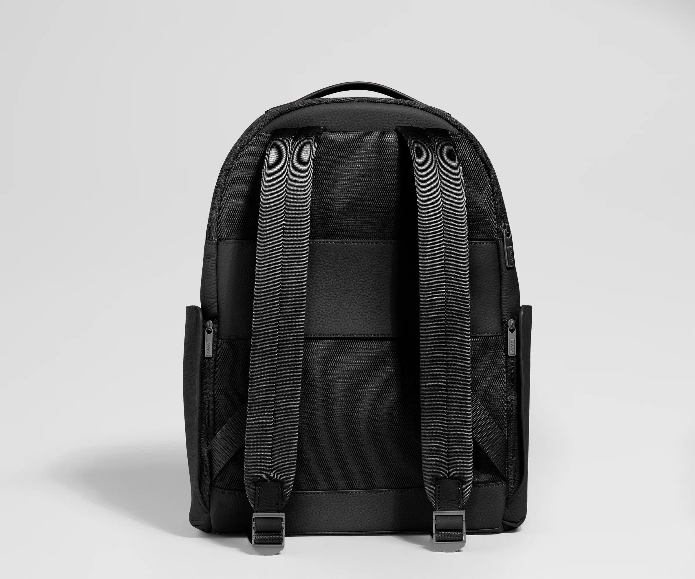 Leather Backpack in Jet Black - Image 6