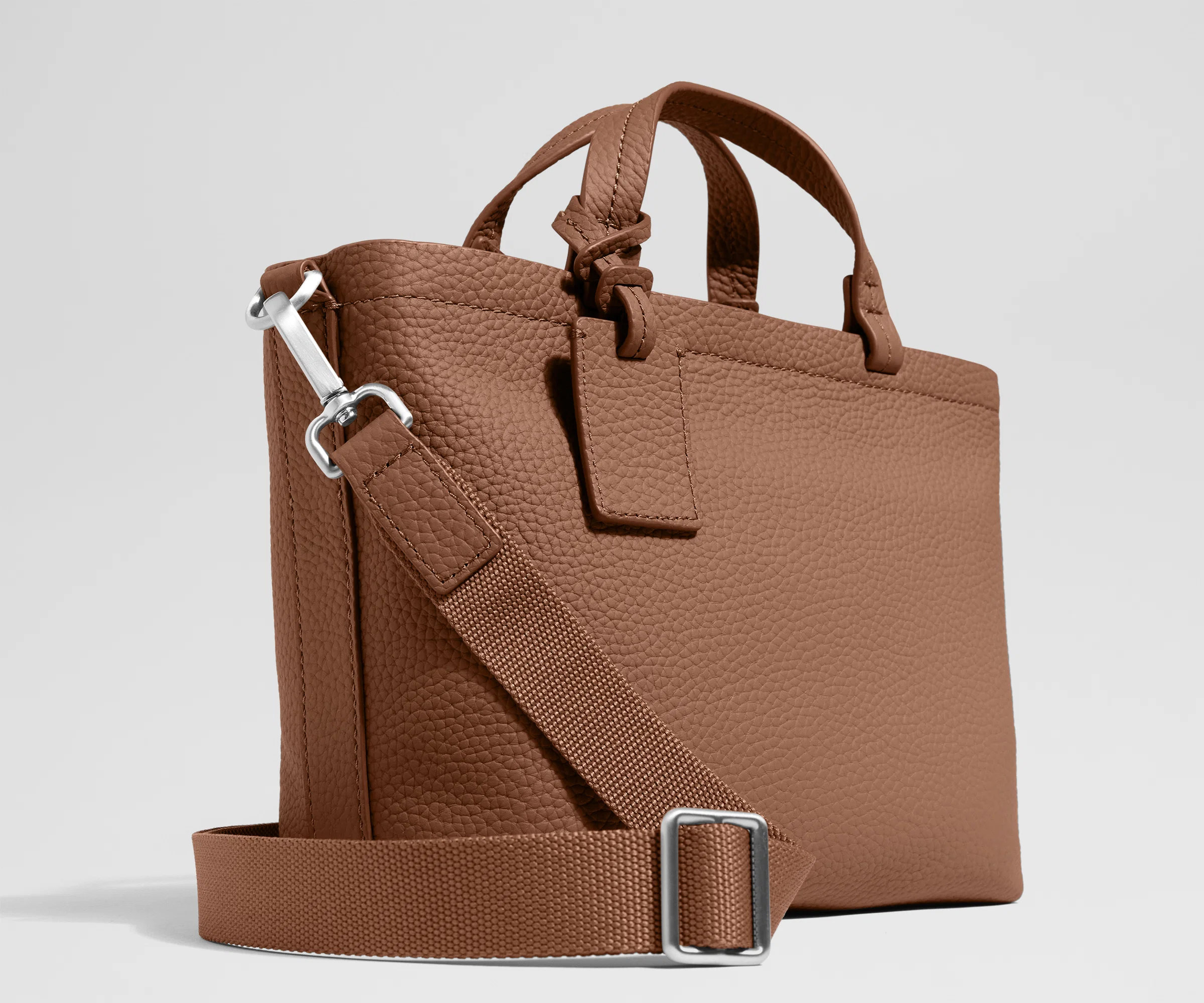 Leather Crossbody in Saddle Brown - Image 2