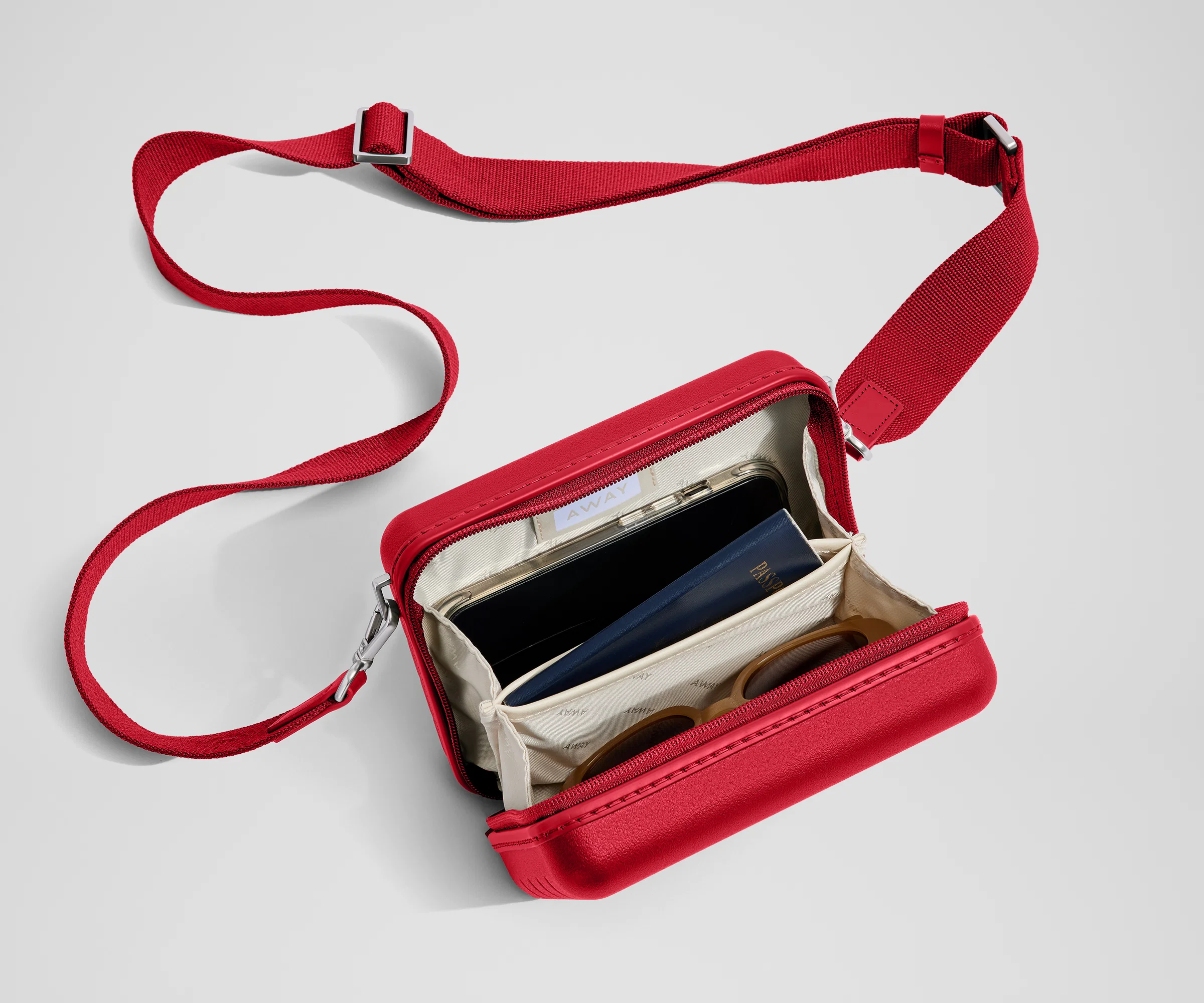 The Mini Crossbody in Cherry Red - Image 4