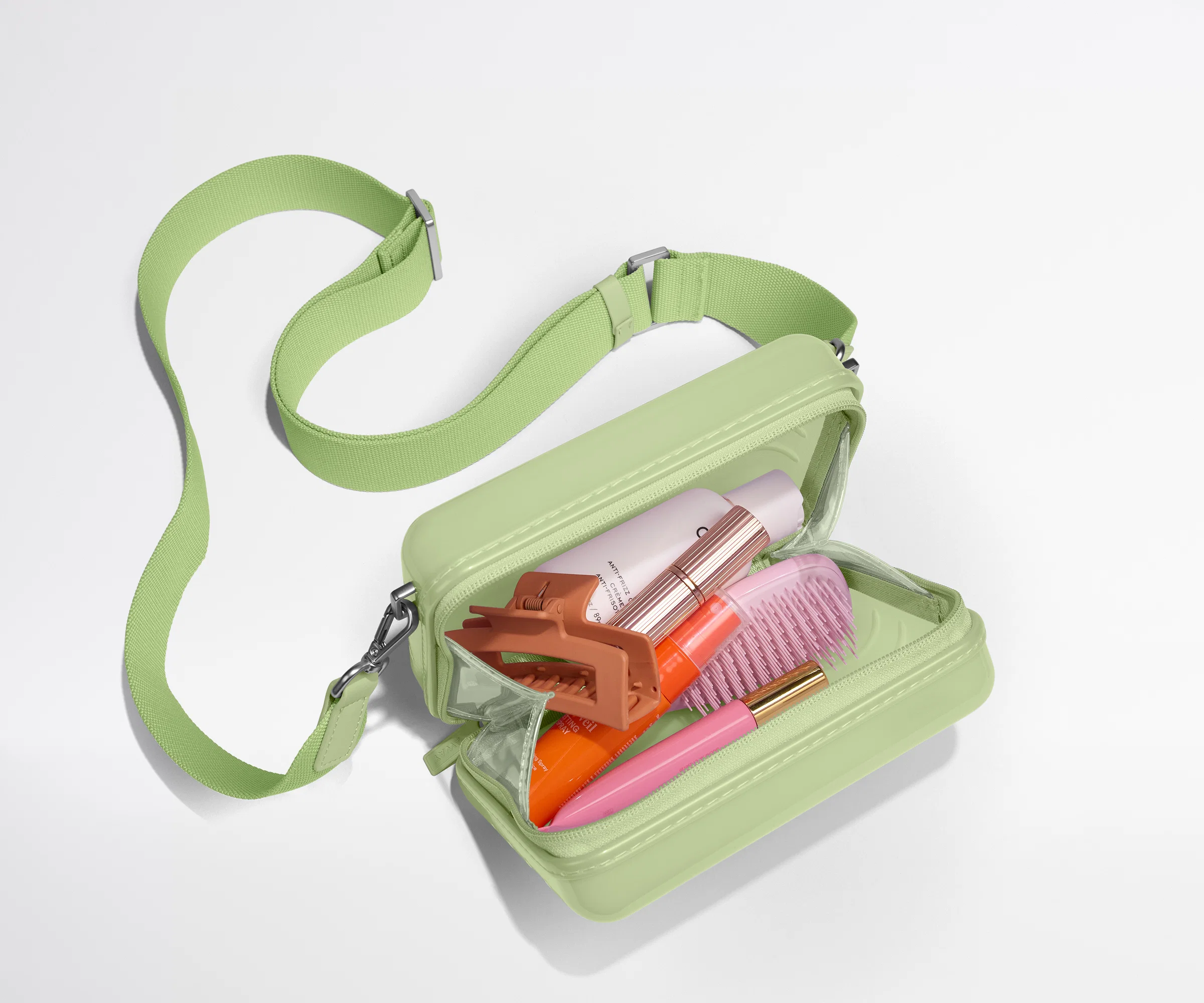 The Mini Crossbody in Glazed Matcha Milk Green - Image 2