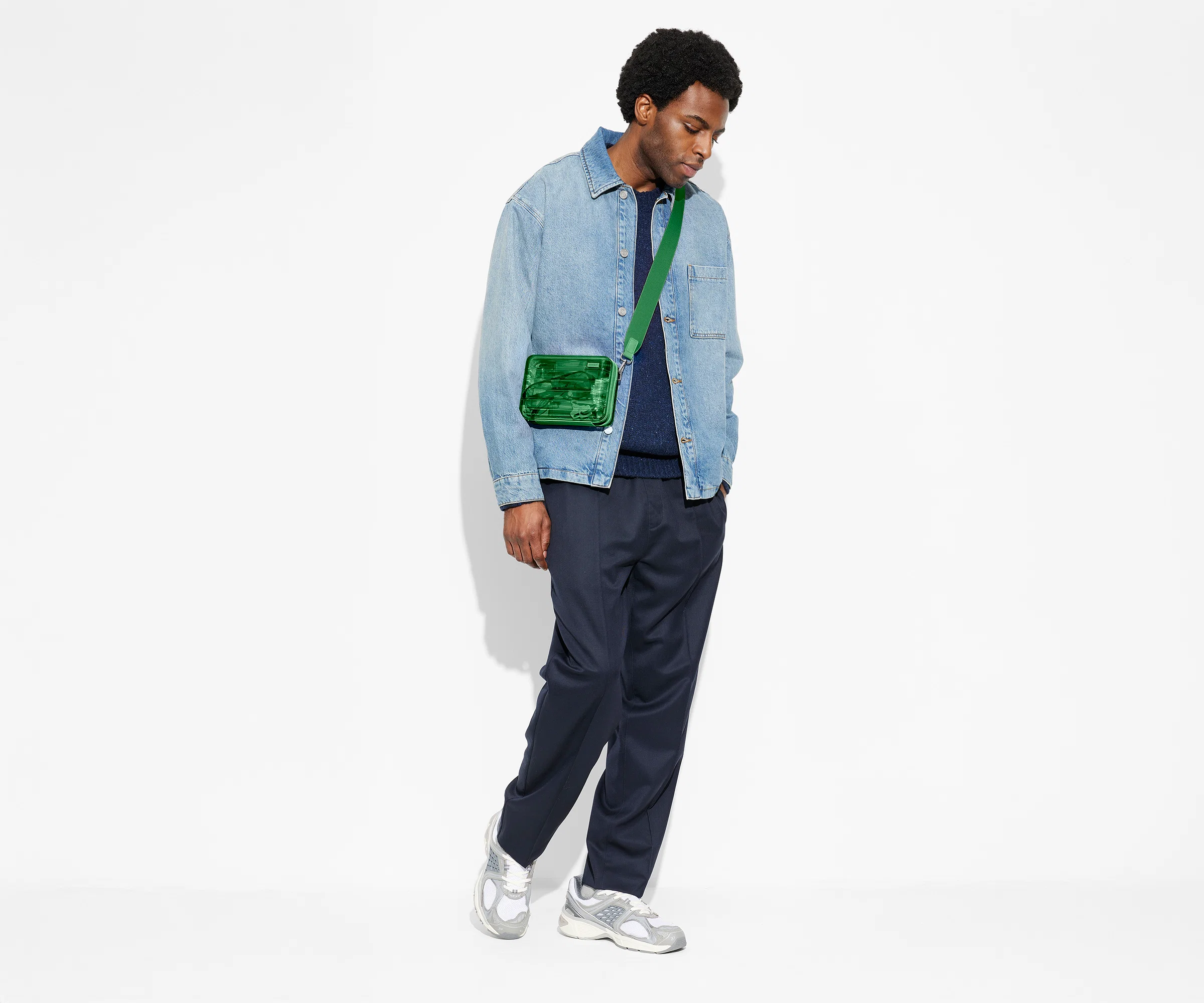 The Mini Crossbody in Translucent Green - Image 3