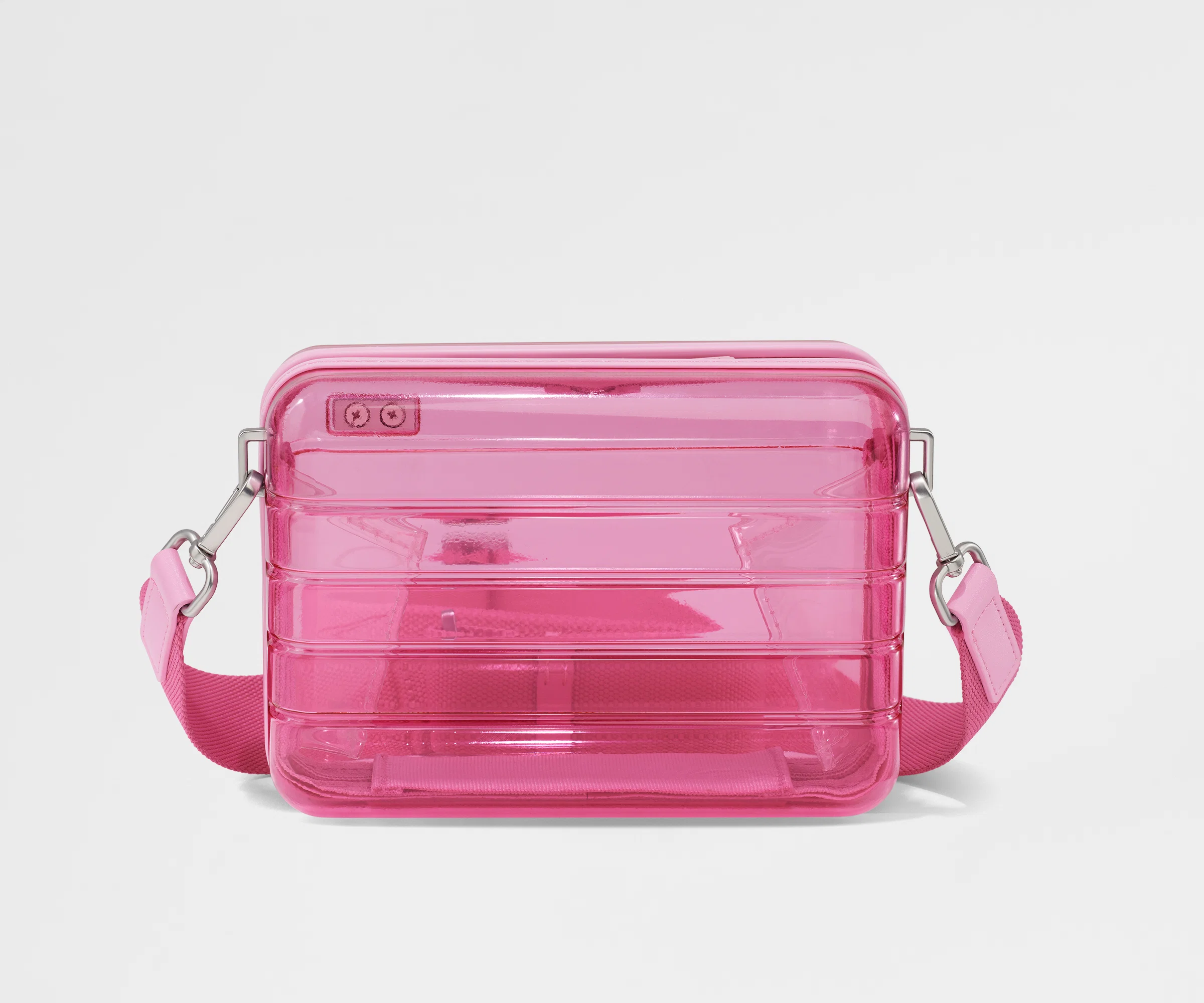 The Mini Crossbody in Translucent Pink - Image 3