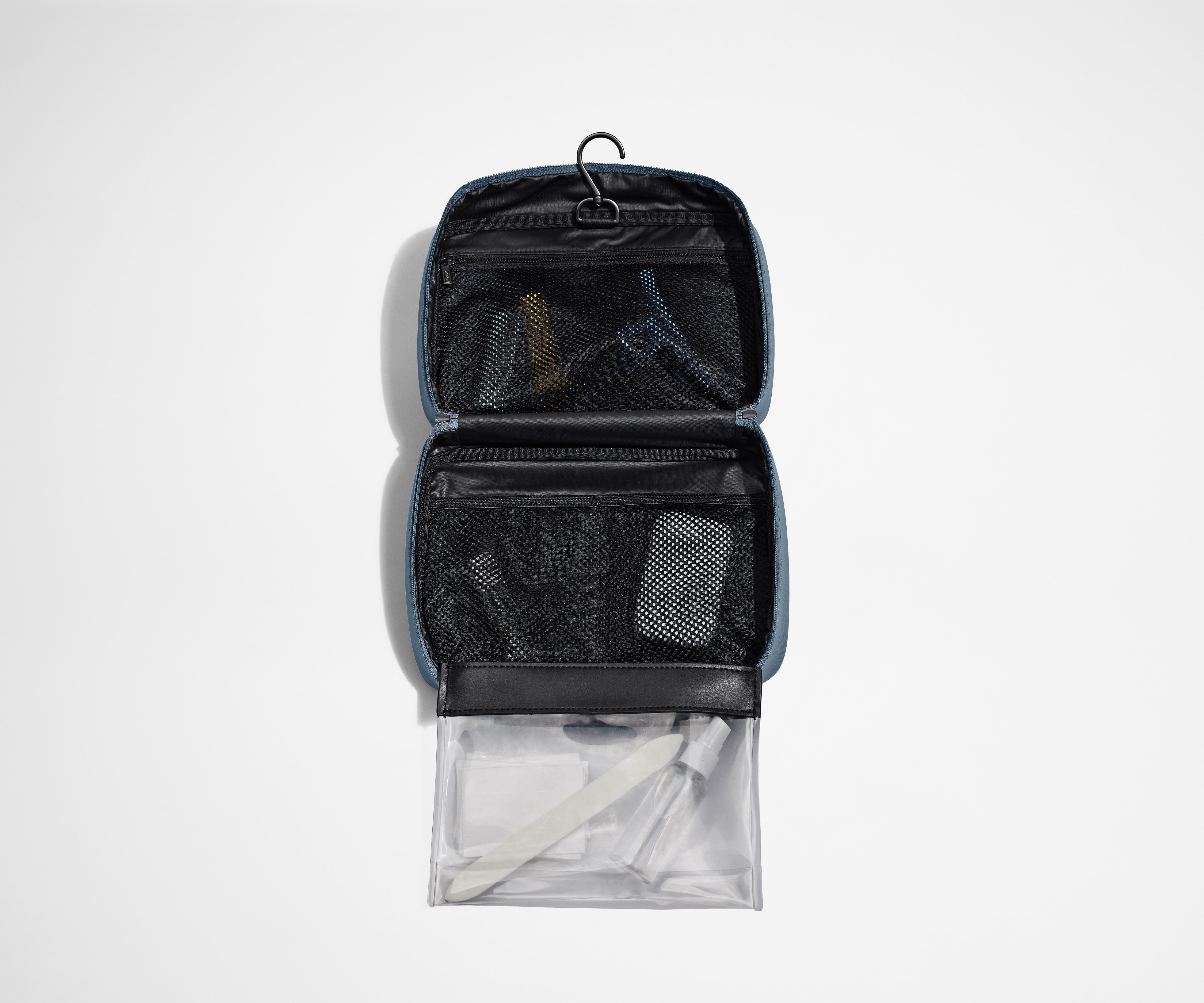 The Hanging Toiletry Bag in Coast Blue - Image 3