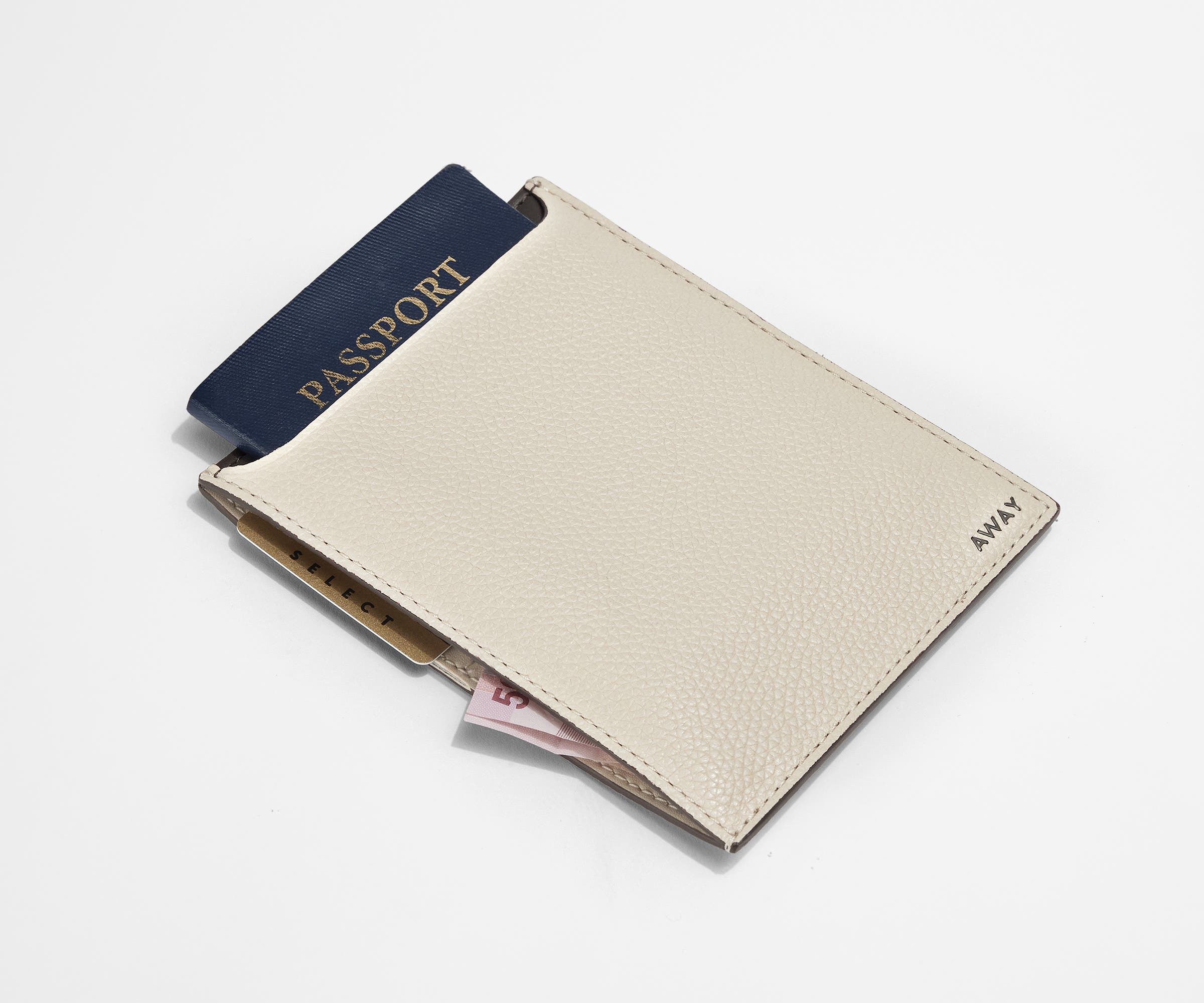 Passport Wallet in Cream White - Image 2