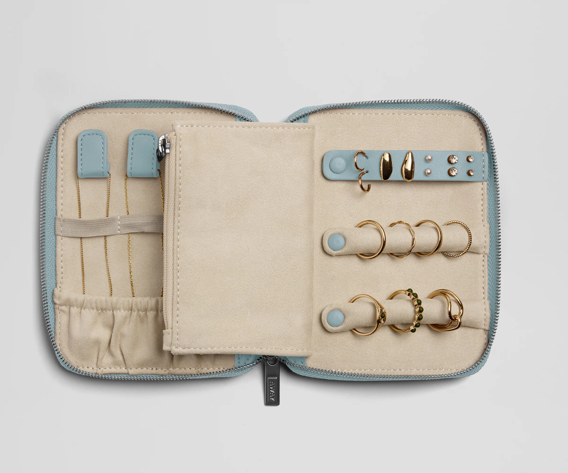 Slim Jewelry Organizer in Arctic Blue - Image 3