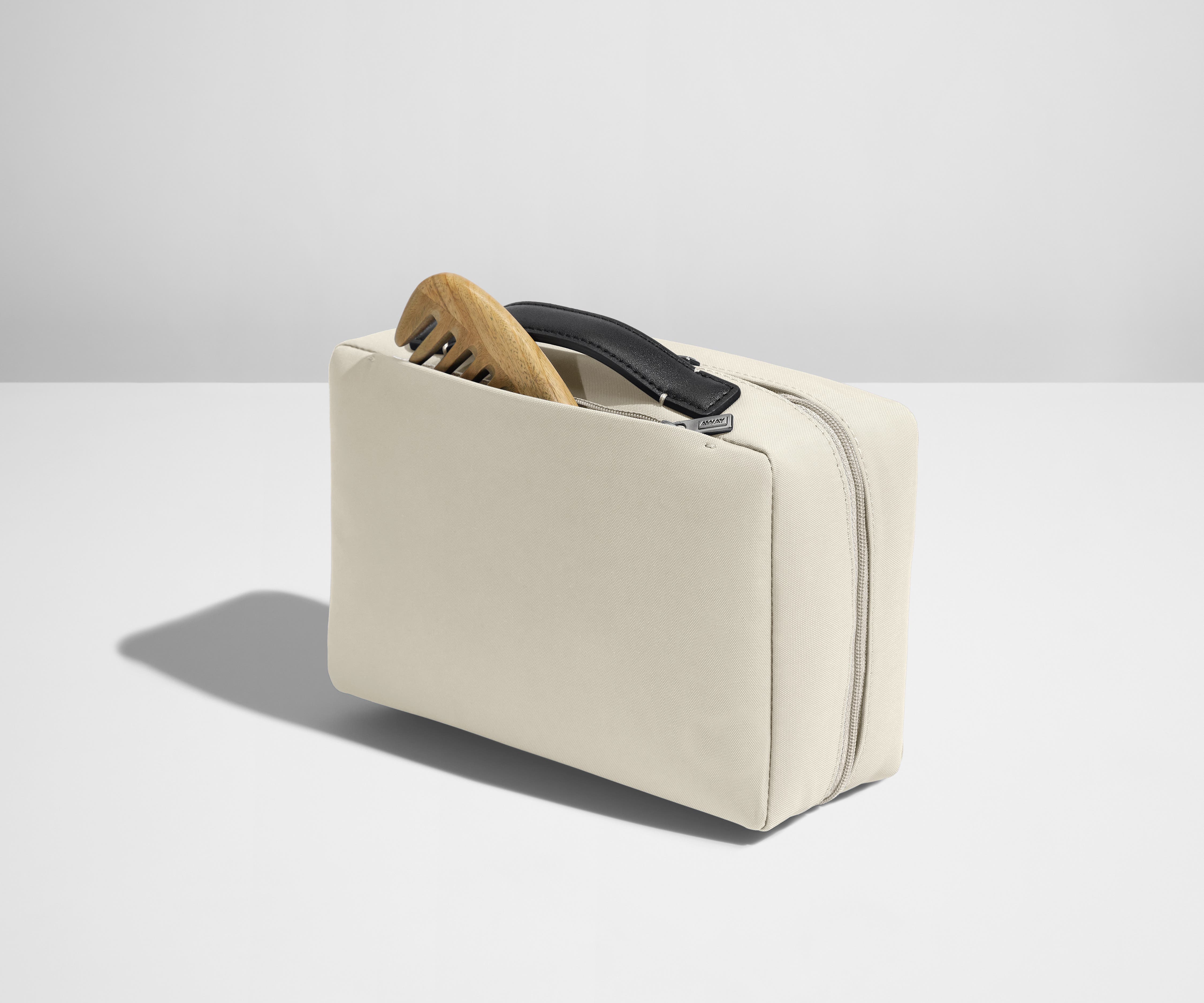 The Small Toiletry Bag in Salt White - Image 4