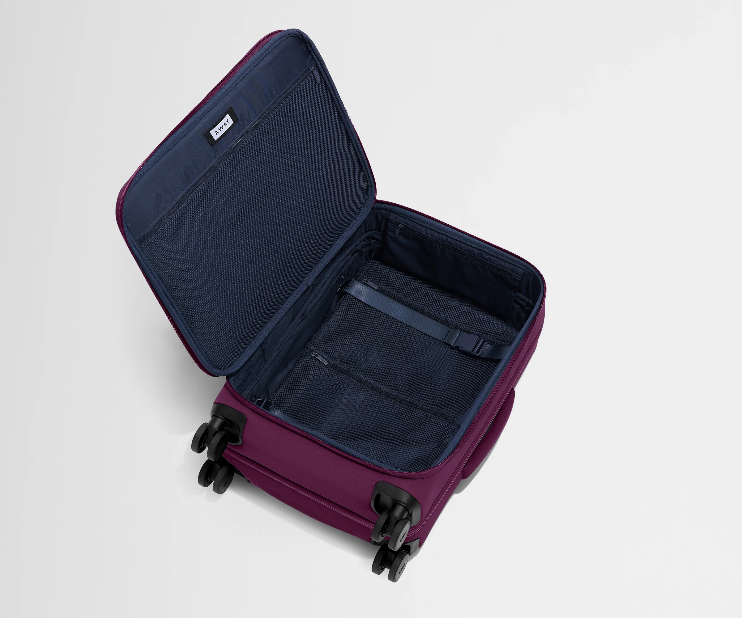 Softside Bigger Carry-On in Plum Purple - Image 7