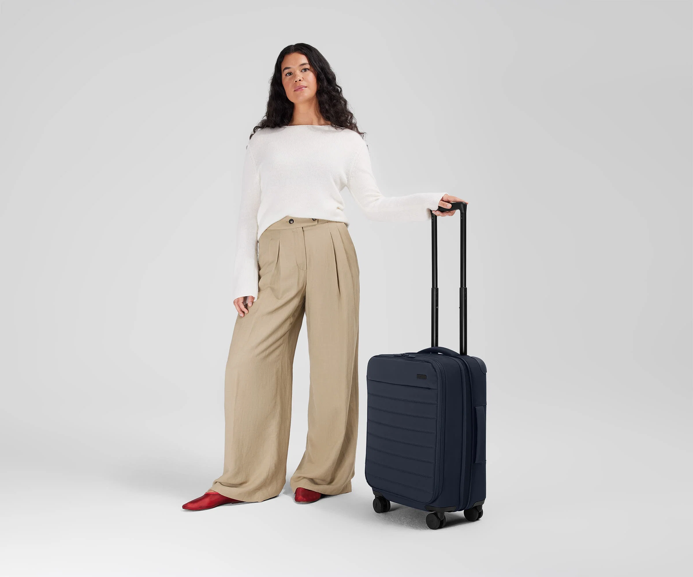 Softside Carry-On in Navy Blue - Image 4