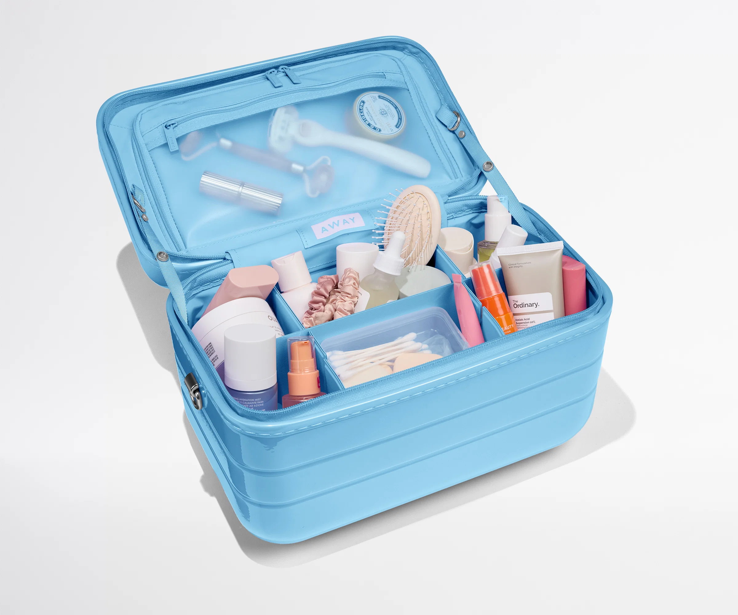 The Train Case in Glazed Opal Blue - Image 2
