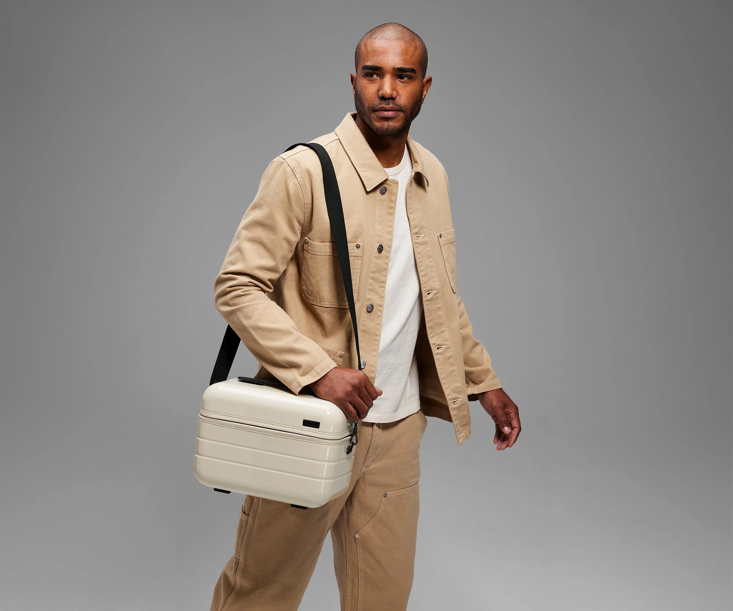 The Train Case in Salt White (Gloss) - Image 3