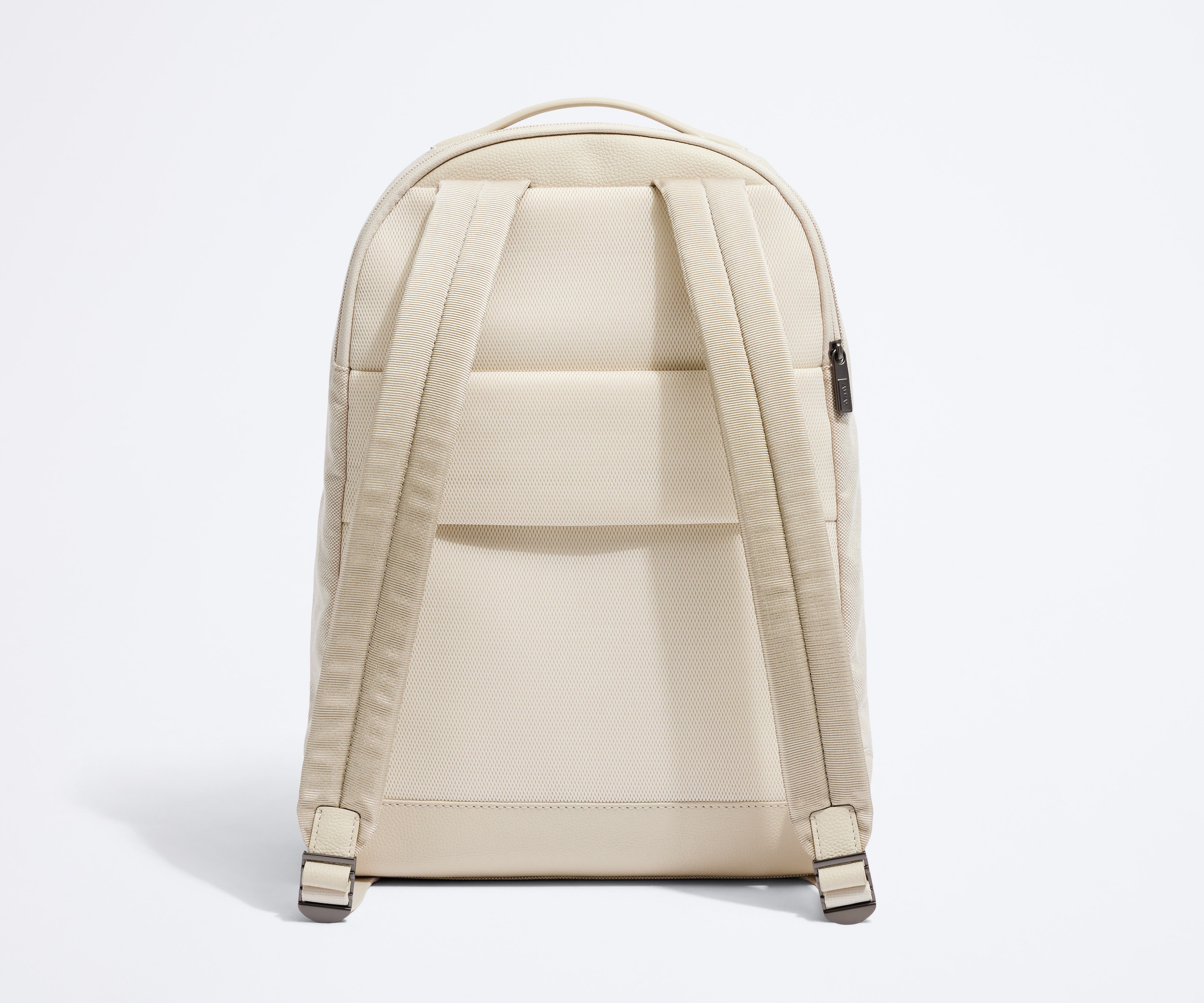 The Transit Leather Backpack in Cream White - Image 5
